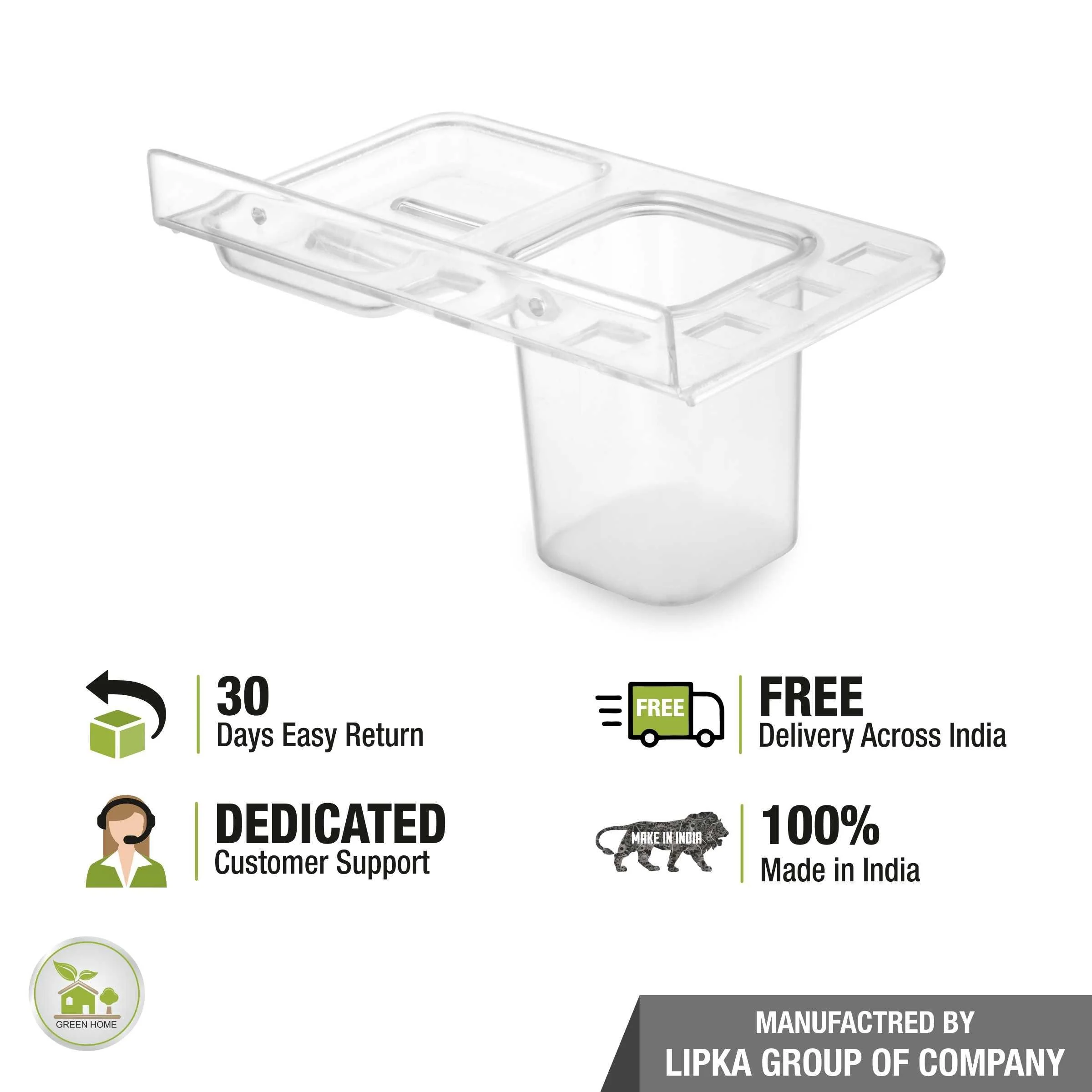 3-in-1 Shelf Tray (Tumbler, Toothbrush Holder & Soap Dish) - LIPKA - Image 3