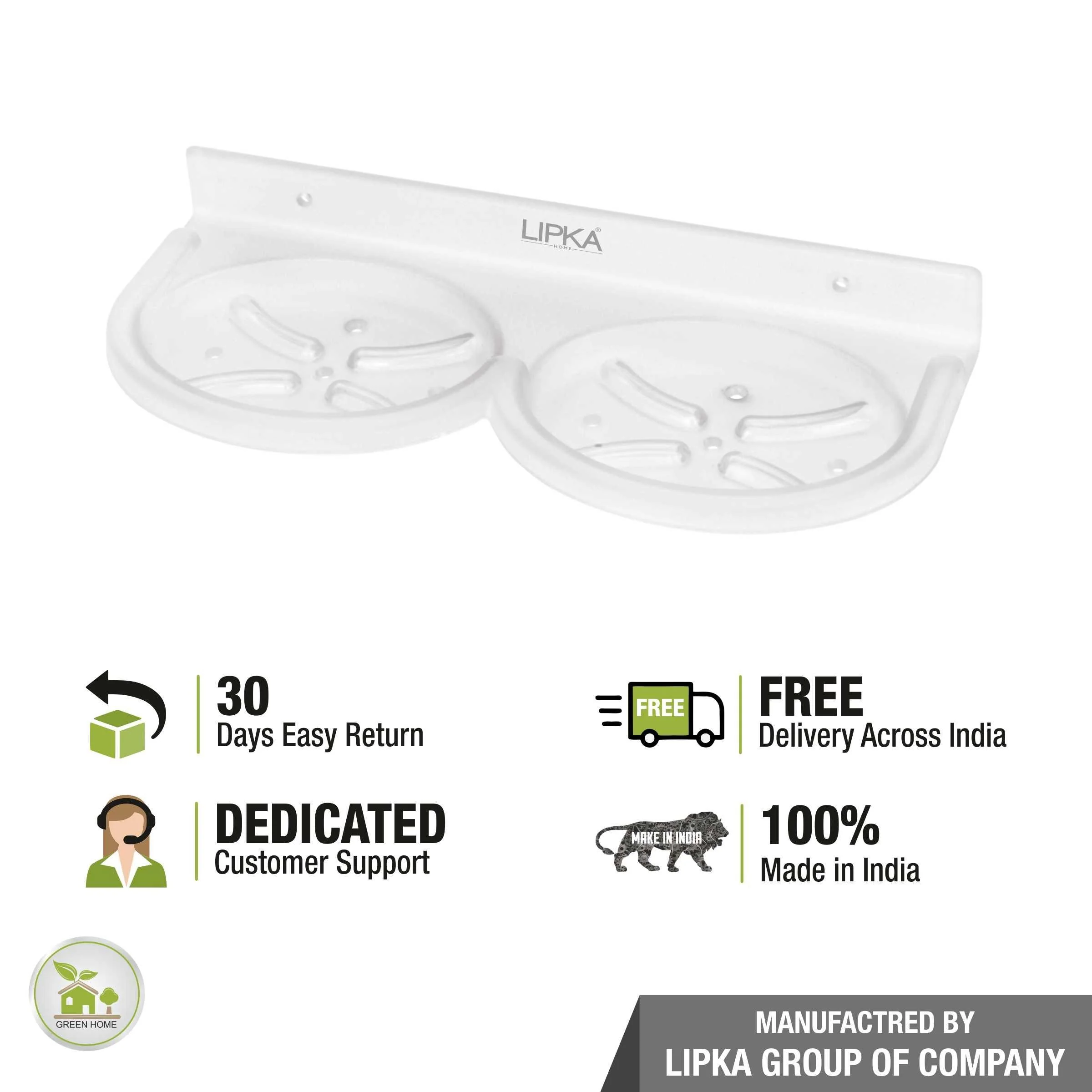 ABS Oval Double Soap Dish - LIPKA - Image 3