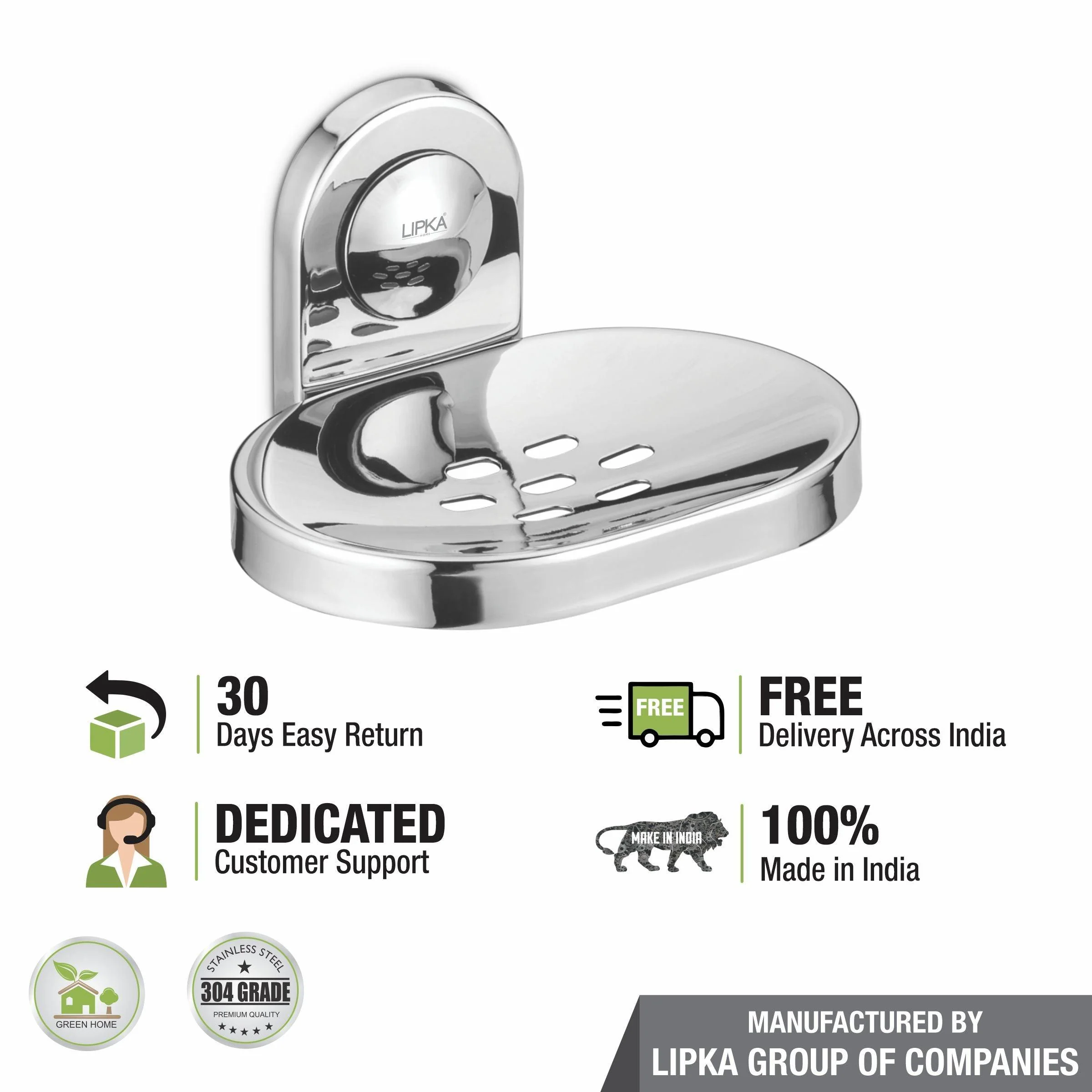 Alma Soap Dish (304-SS) - LIPKA - Image 3