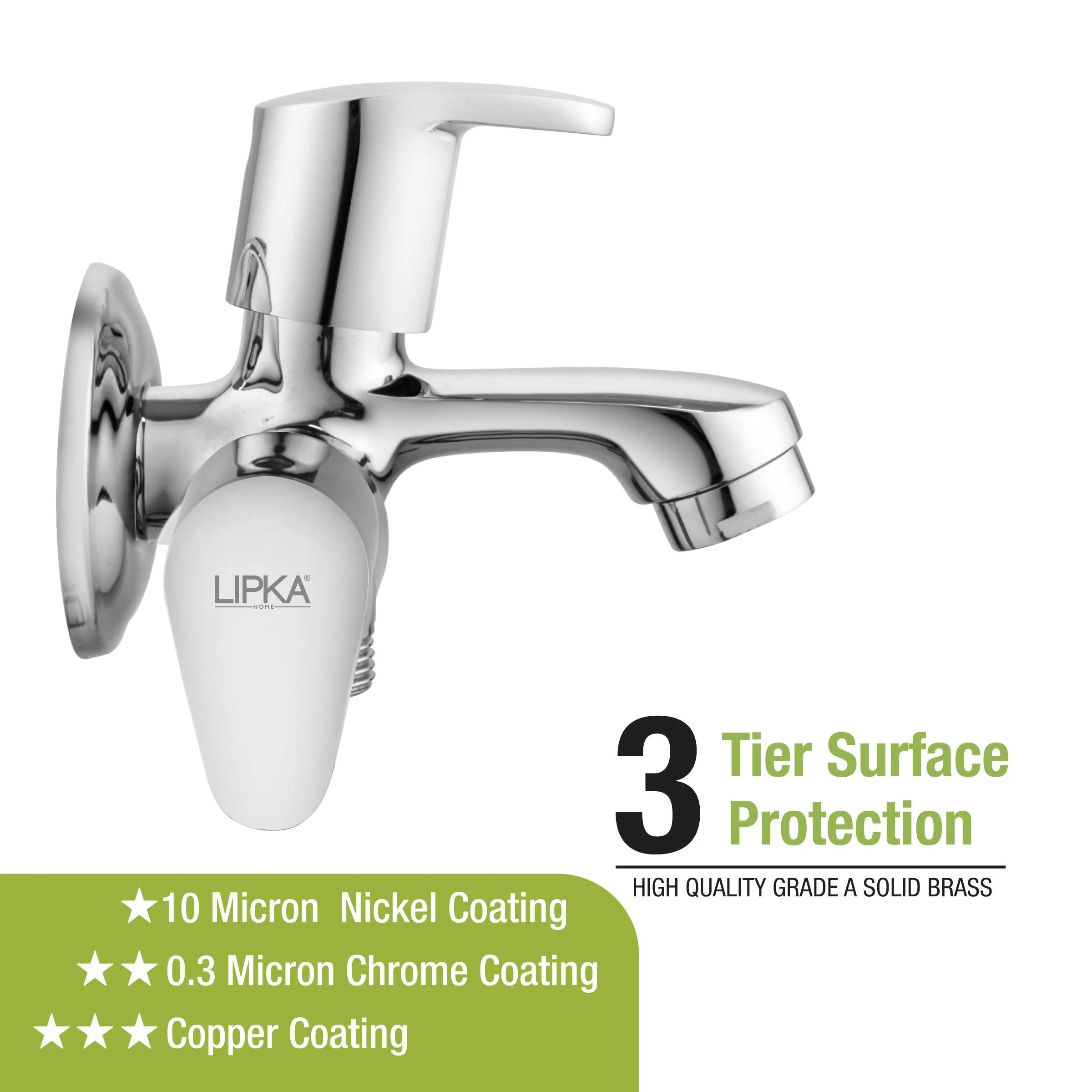 Apple Two Way Bib Tap Faucet (Double Handle) - LIPKA - Image 4