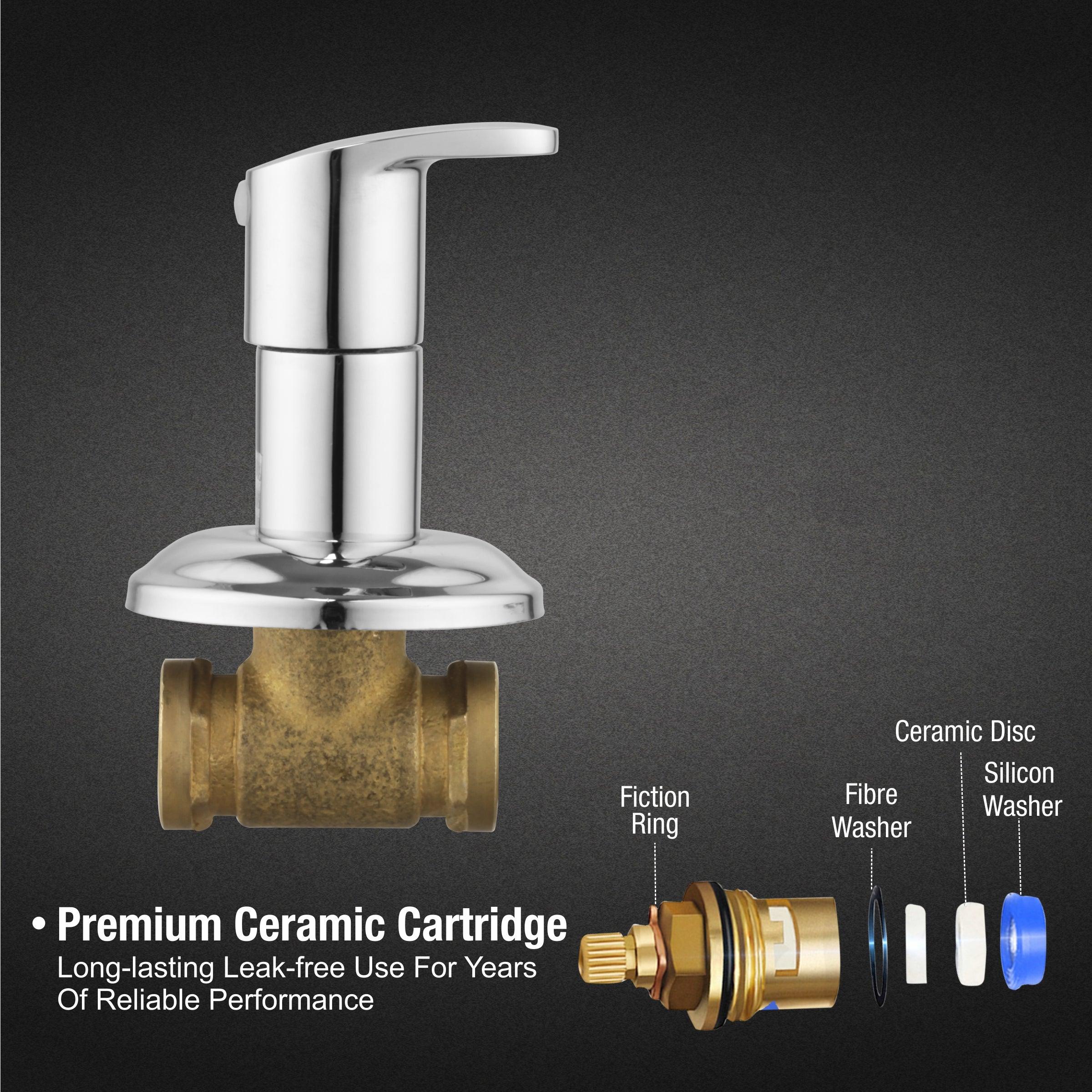 Apple Concealed Stop Valve (15mm) Brass Faucet - LIPKA - Image 3