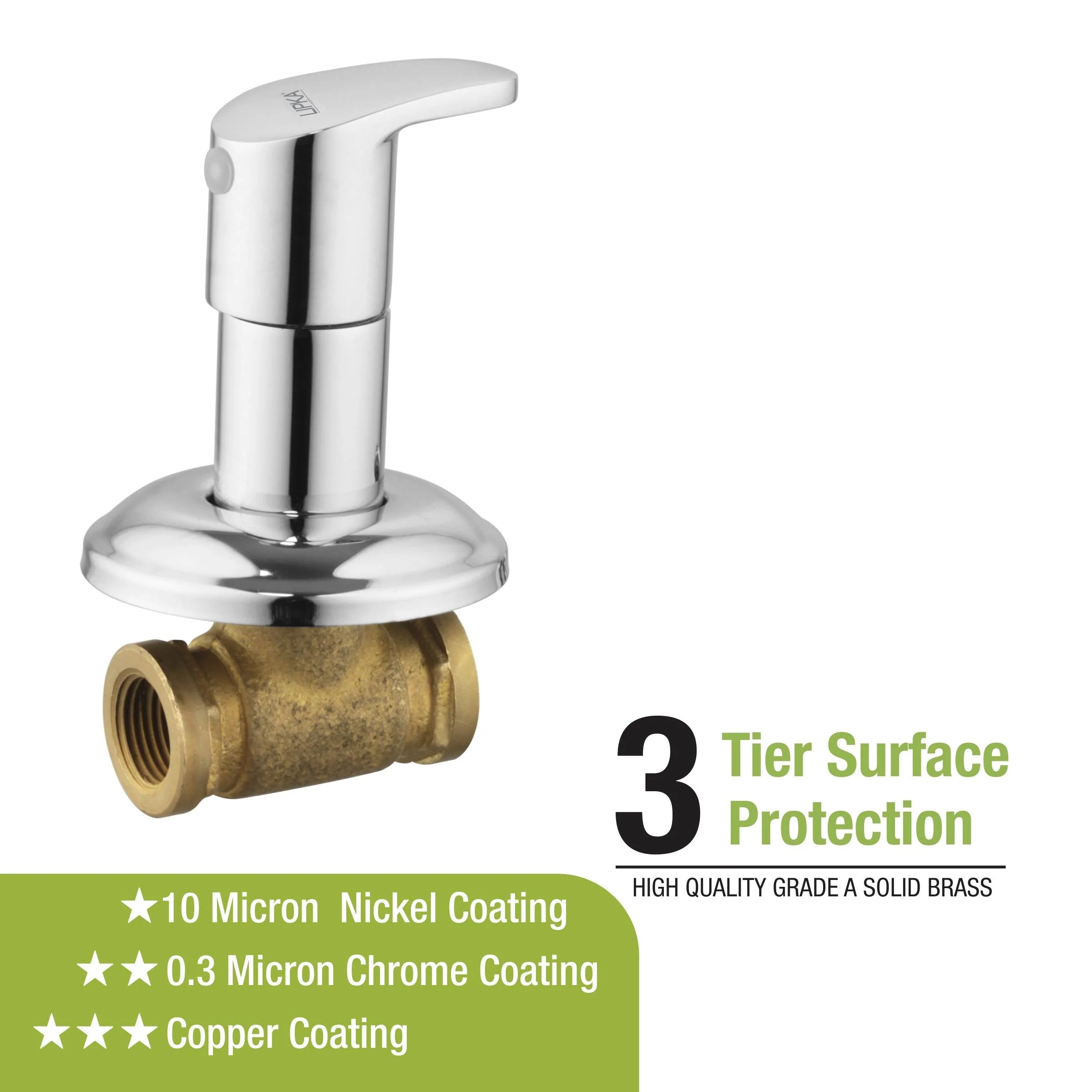 Apple Concealed Stop Valve (15mm) Brass Faucet - LIPKA - Image 4