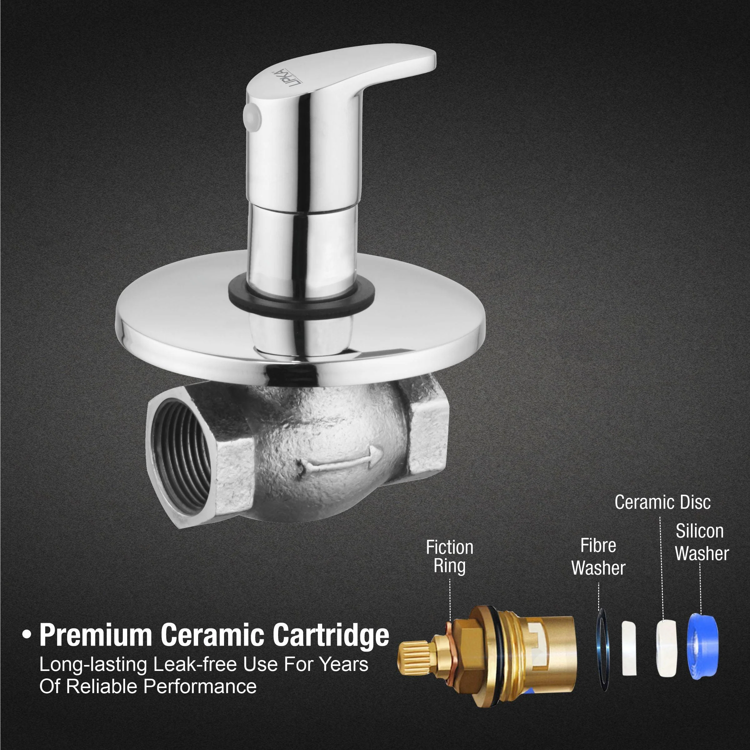 Apple Flush Cock 25mm Brass Faucet - LIPKA - Image 3