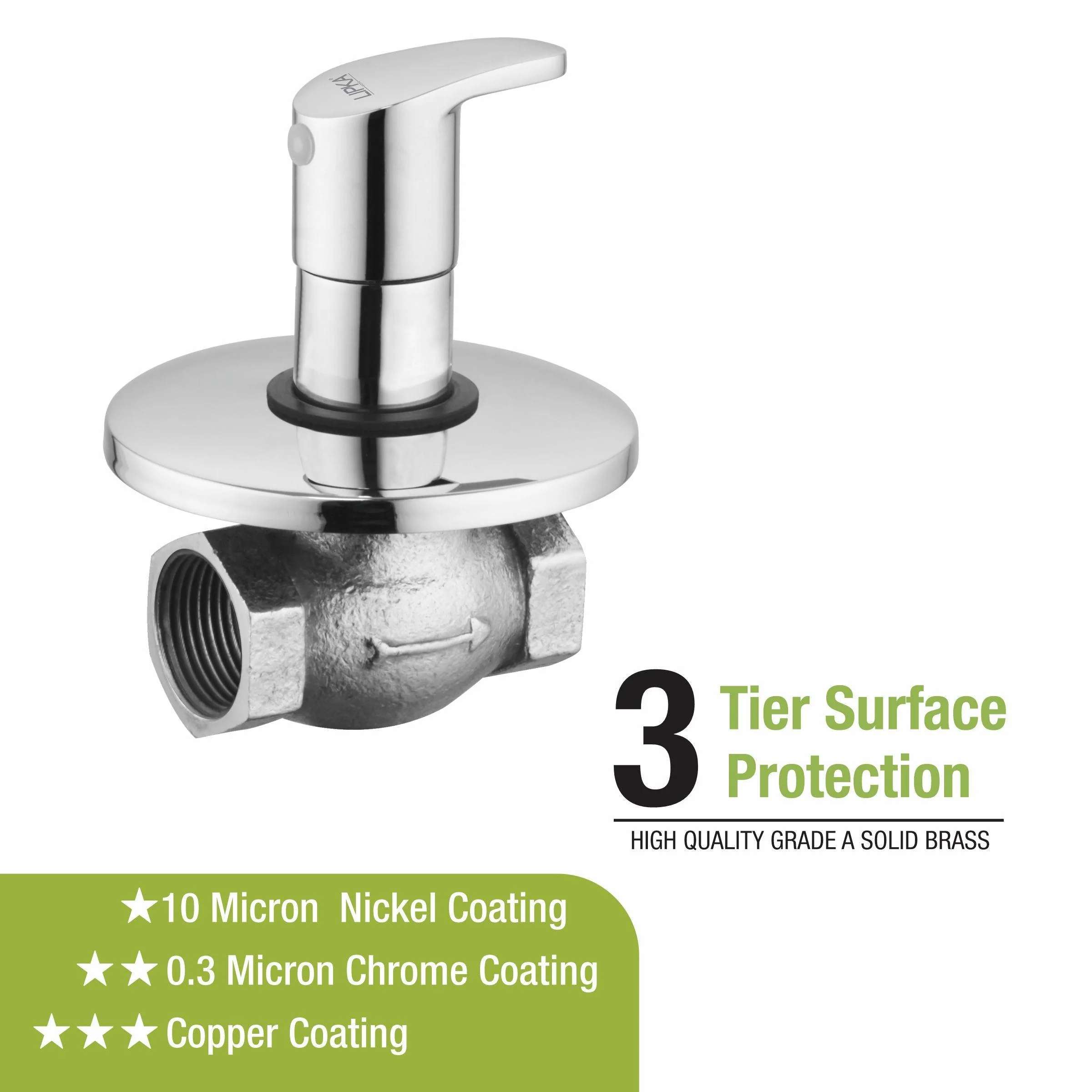 Apple Flush Cock 25mm Brass Faucet - LIPKA - Image 4