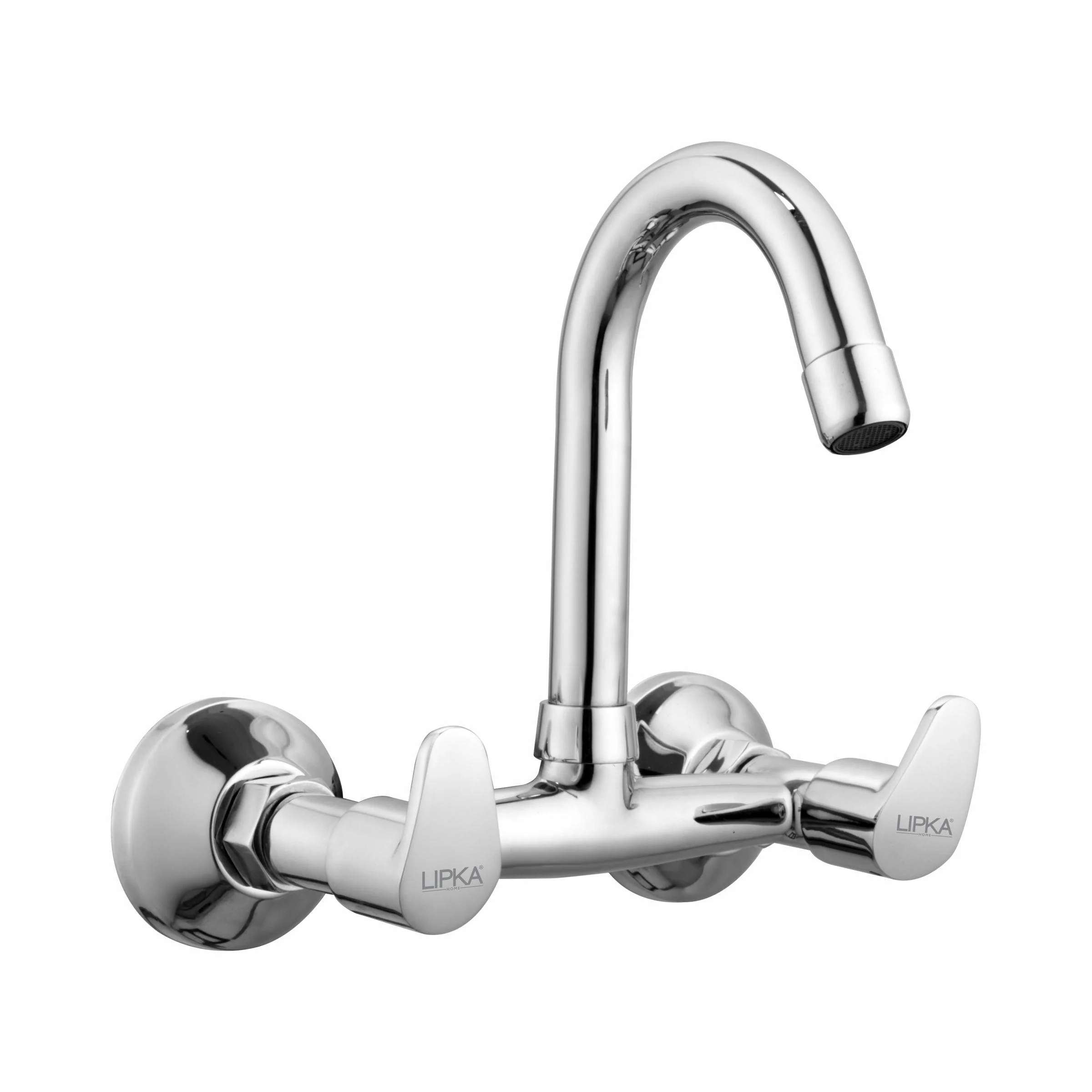 Apple Sink Mixer Brass Faucet with Round Swivel Spout (12 Inches) - LIPKA