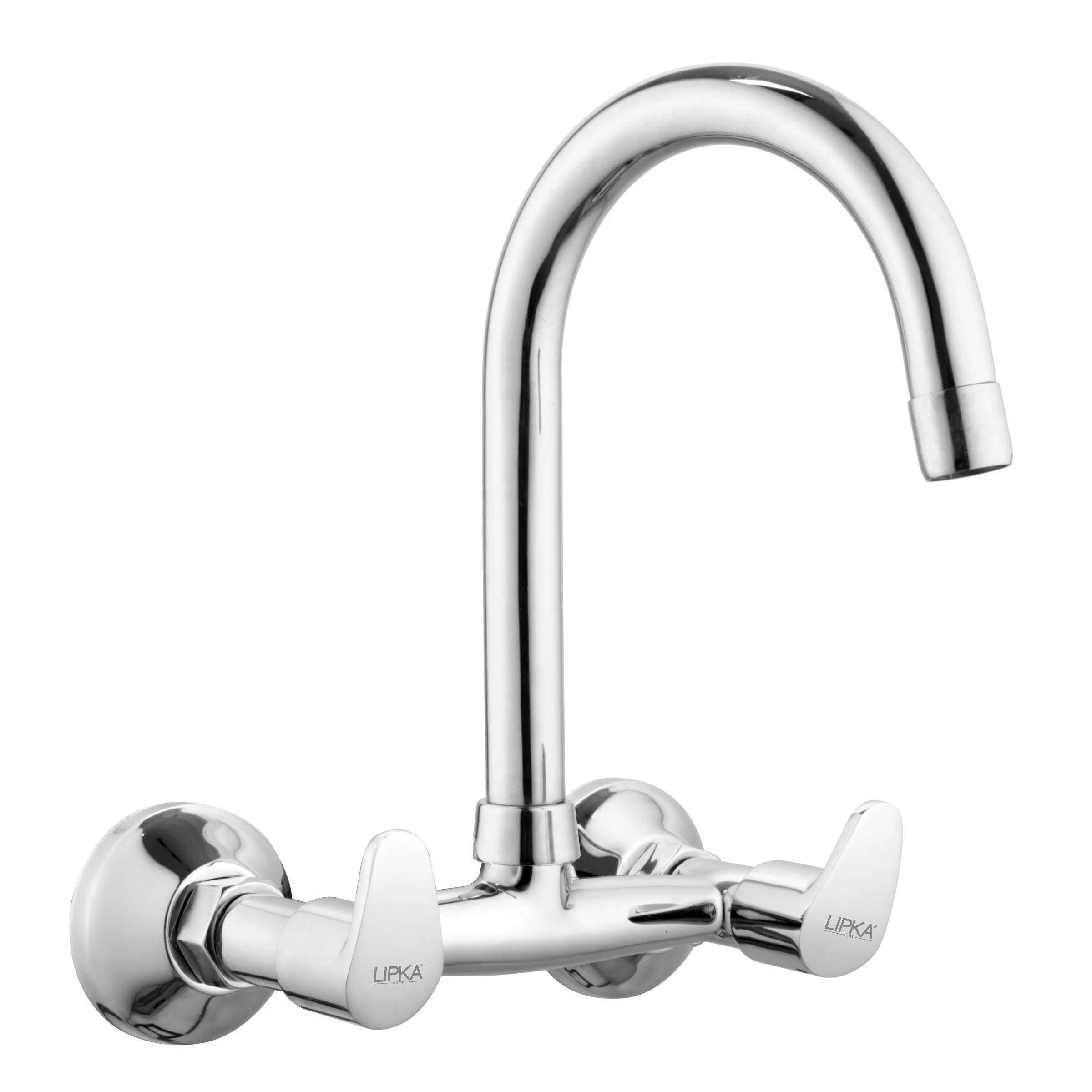 Apple Sink Mixer Brass Faucet with Round Swivel Spout (15 Inches) - LIPKA