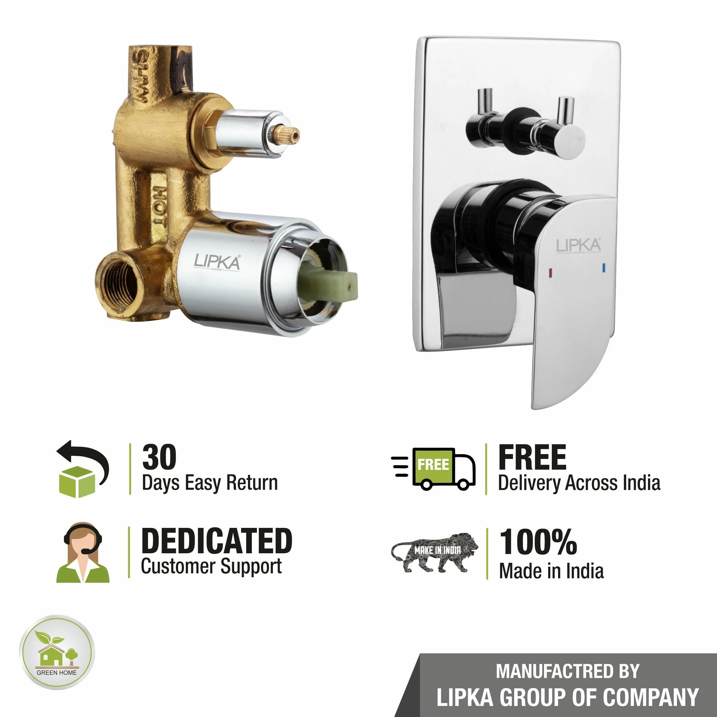 Arise 2-inlet Single Lever Diverter (Complete Set)- LIPKA - Image 4