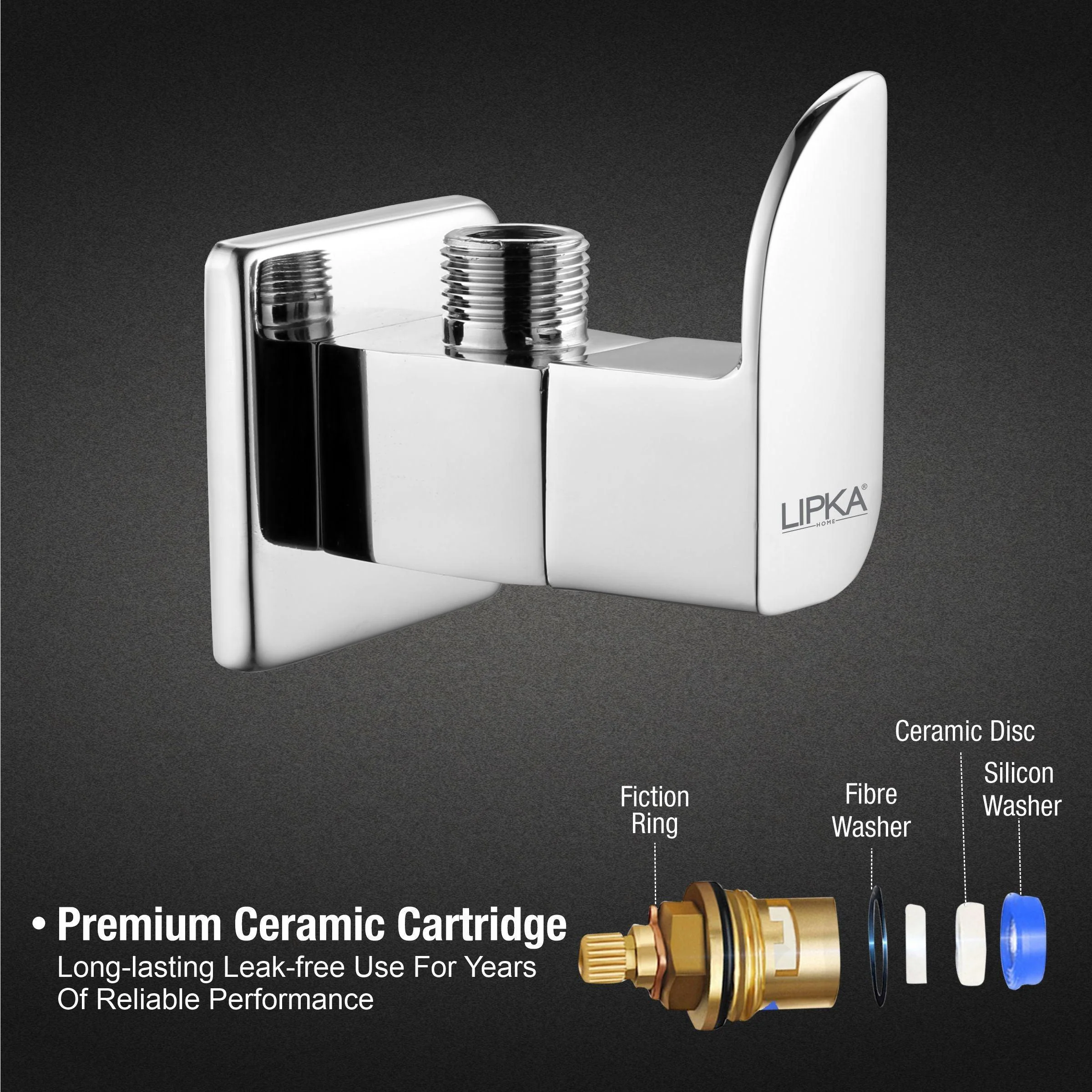 Arise Angle Valve Brass Faucet - LIPKA - Image 3