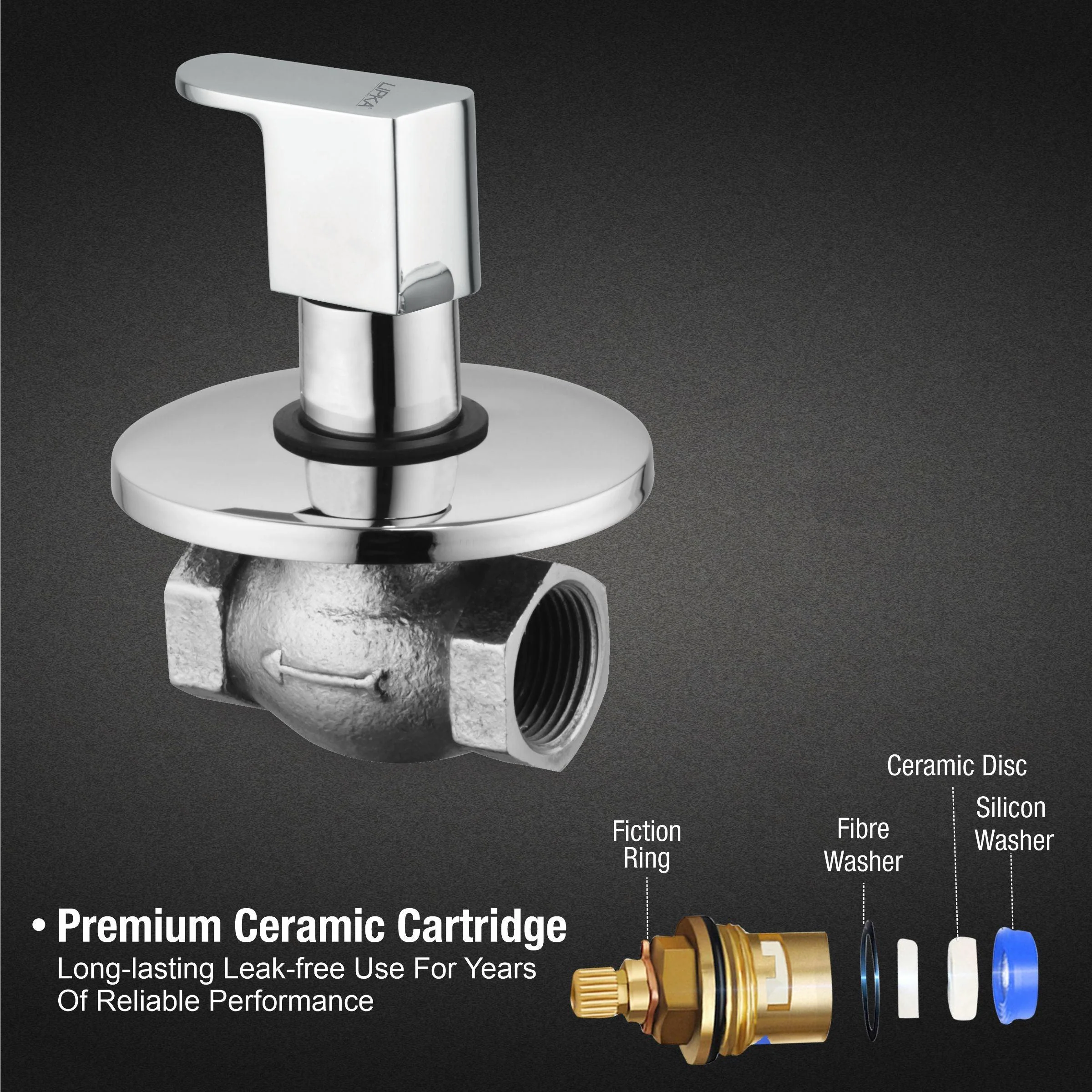Arise Flush Cock 25mm Brass Faucet - LIPKA - Image 3