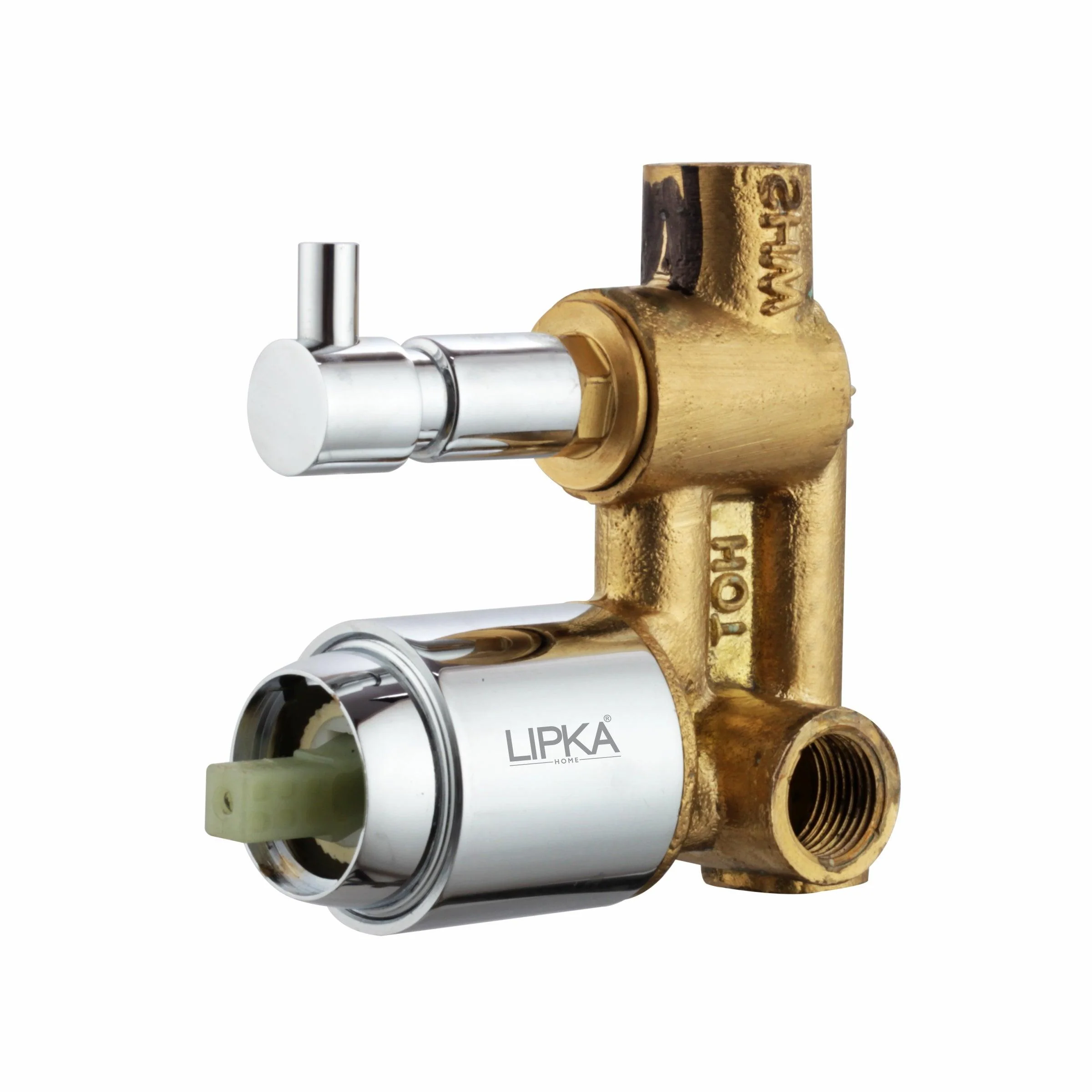 2-inlet Single Lever Brass Diverter (Only Body) - LIPKA