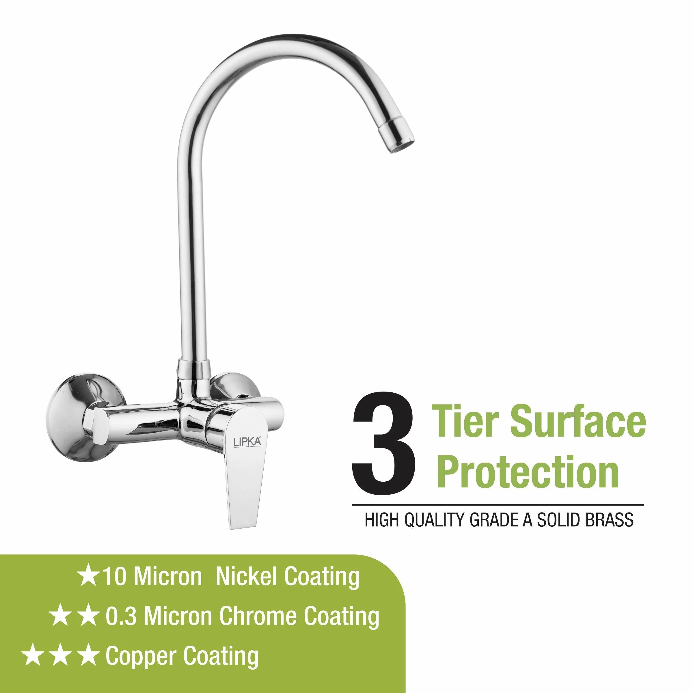Victory Single Lever Sink Mixer with Swivel Spout (20 Inches) - LIPKA - Image 4