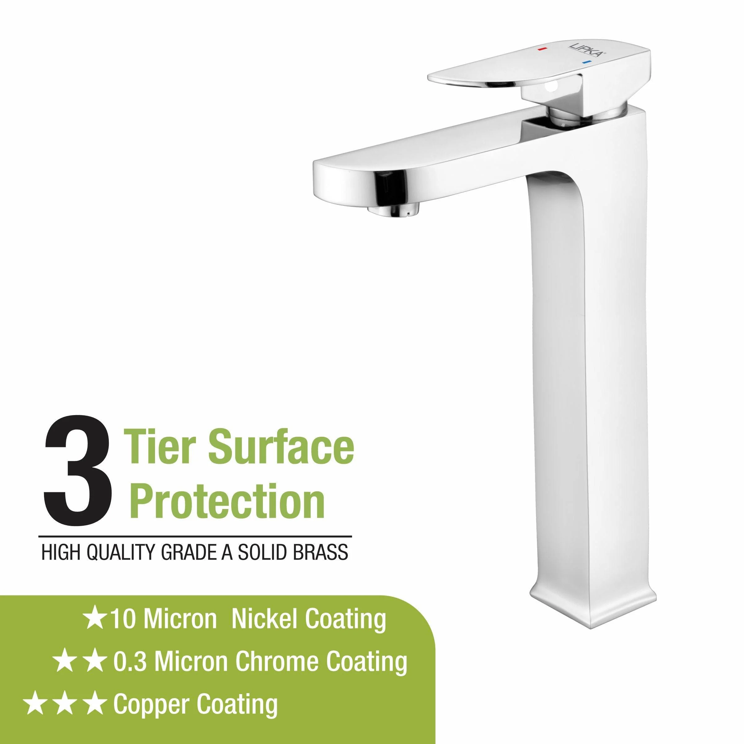 Arise Single Lever Tall Body Basin Mixer Faucet - LIPKA - Image 4