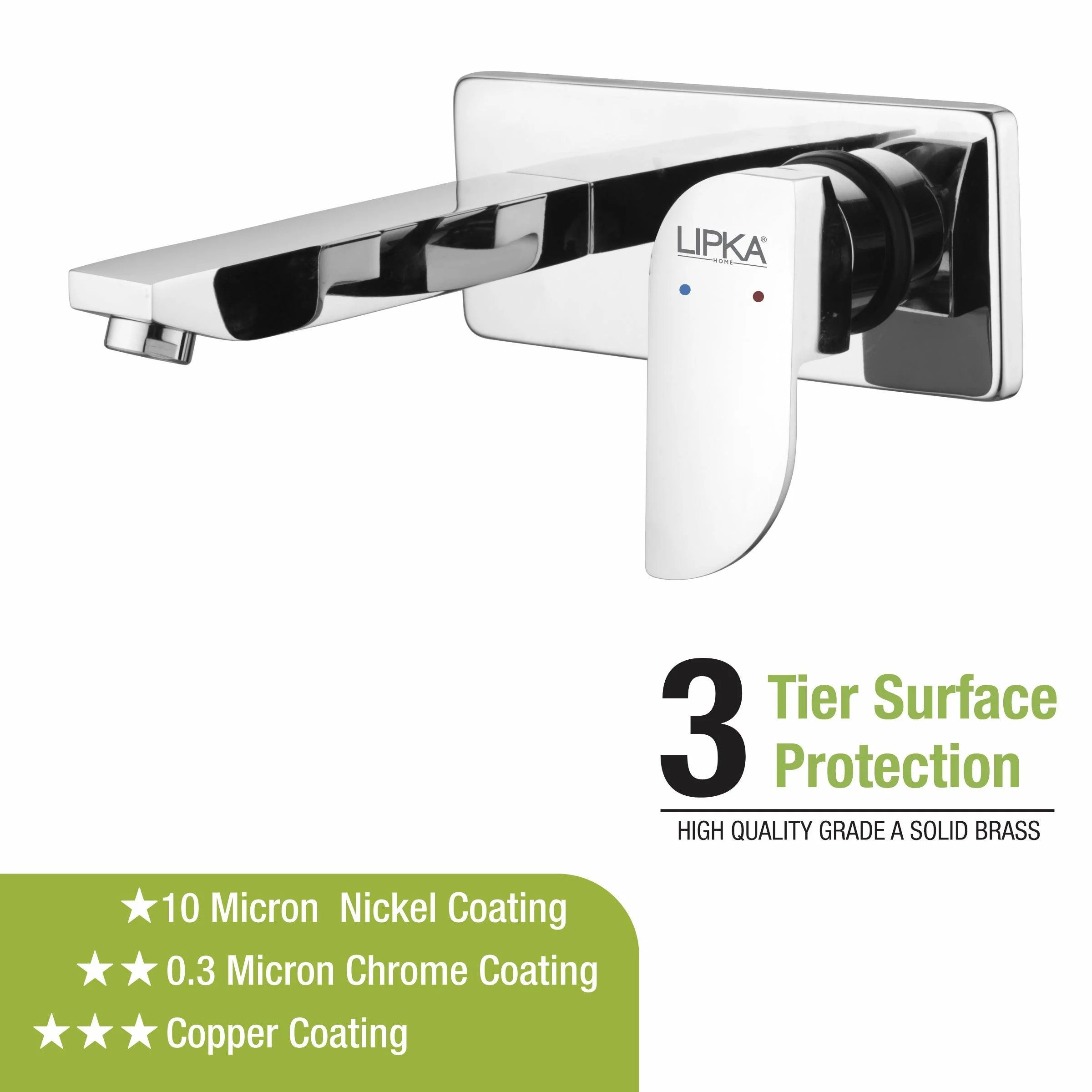 Arise Single Lever Wall Mount Basin Mixer Faucet - LIPKA - Image 4