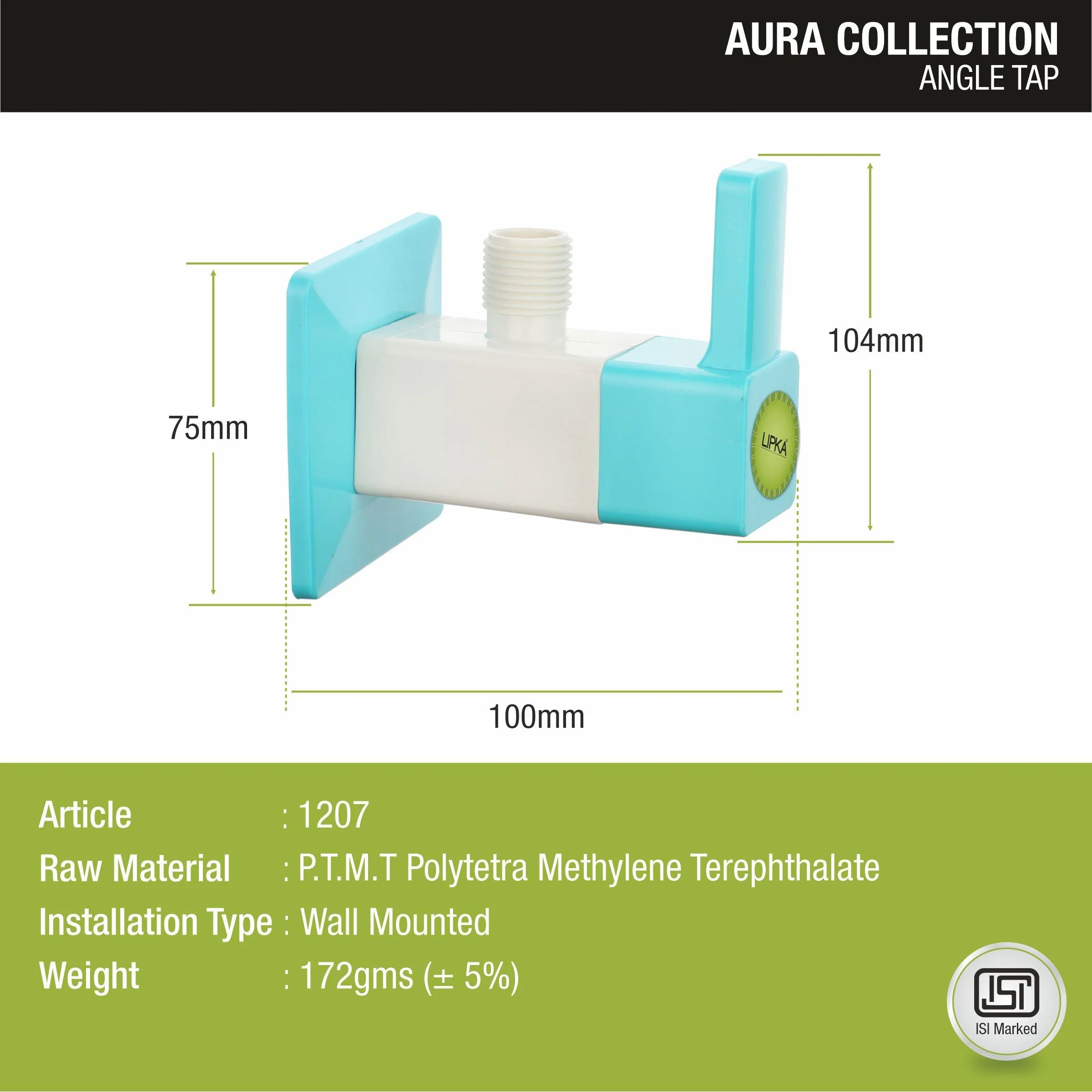 Aura Angle Valve PTMT Faucet - LIPKA - Image 2