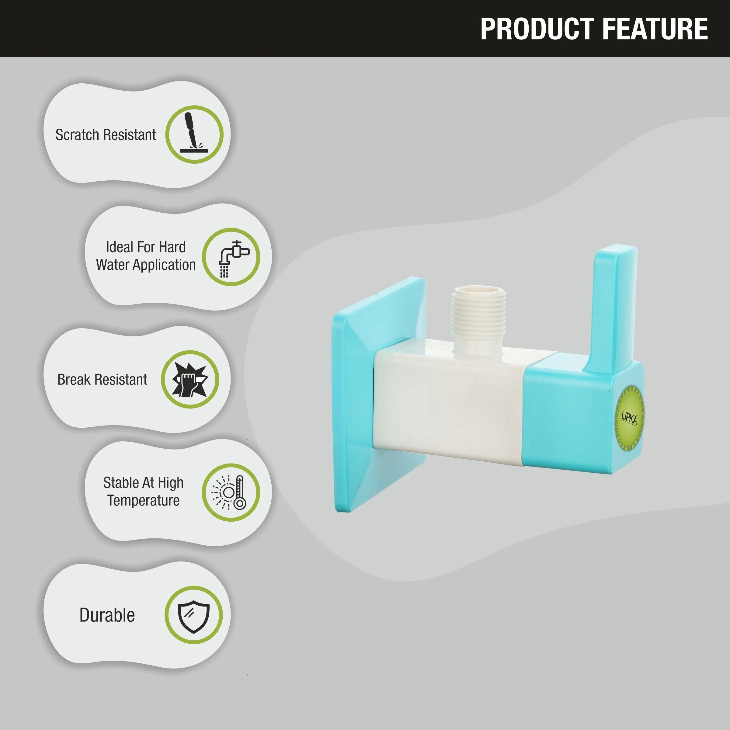 Aura Angle Valve PTMT Faucet - LIPKA - Image 5