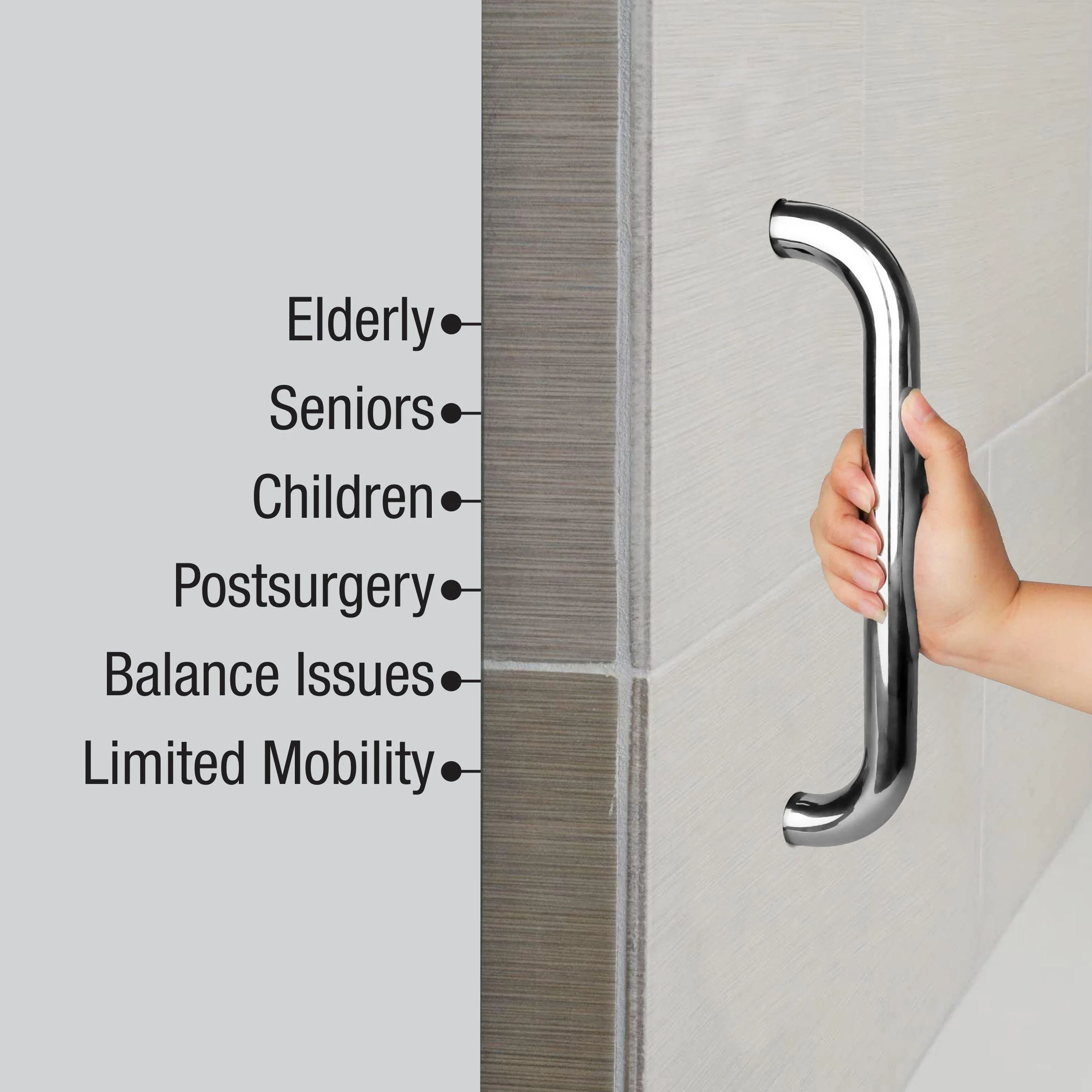 Brass Grab Bar (24 Inches)- LIPKA - Image 3