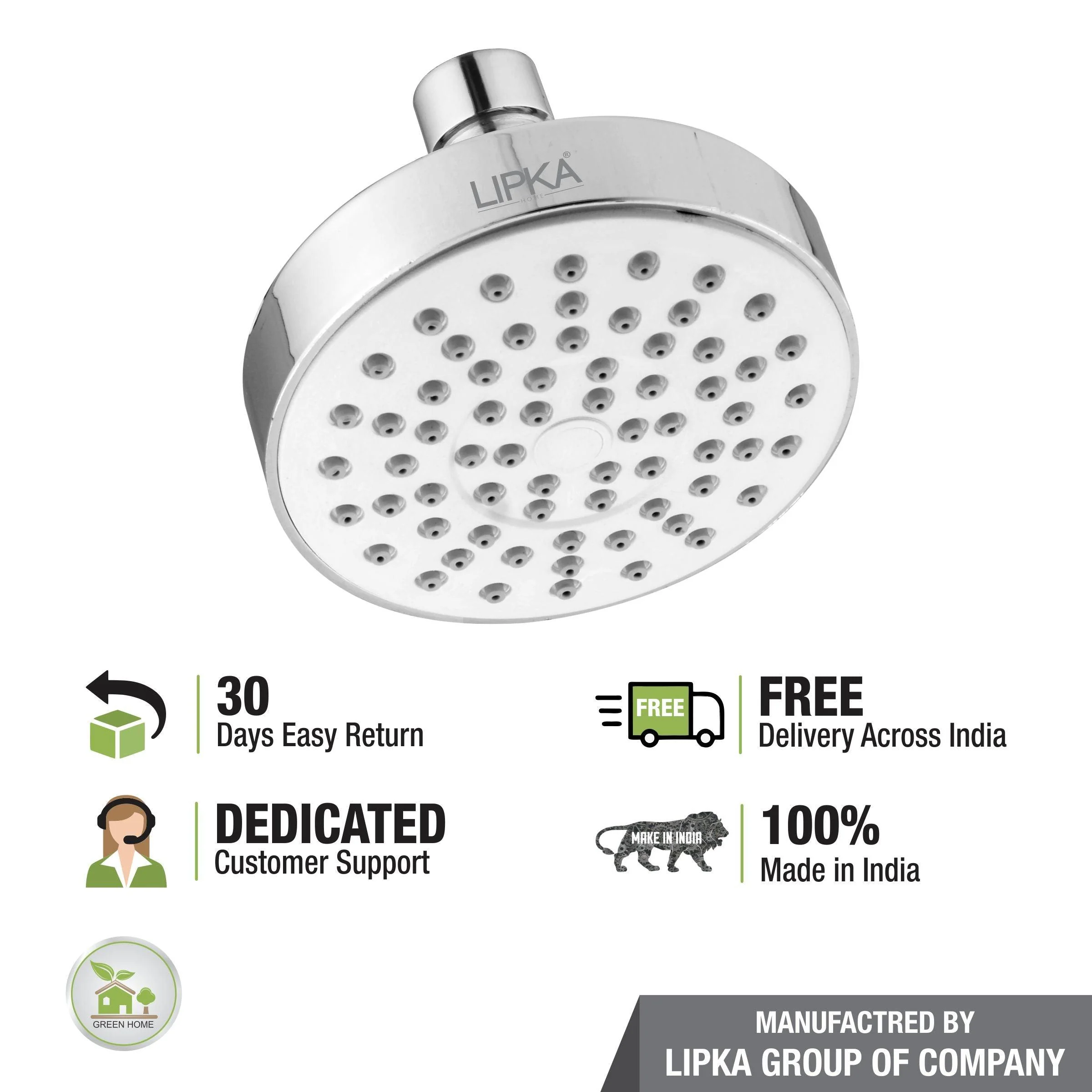 Celerio Overhead Shower (4 Inches) - LIPKA - Image 5