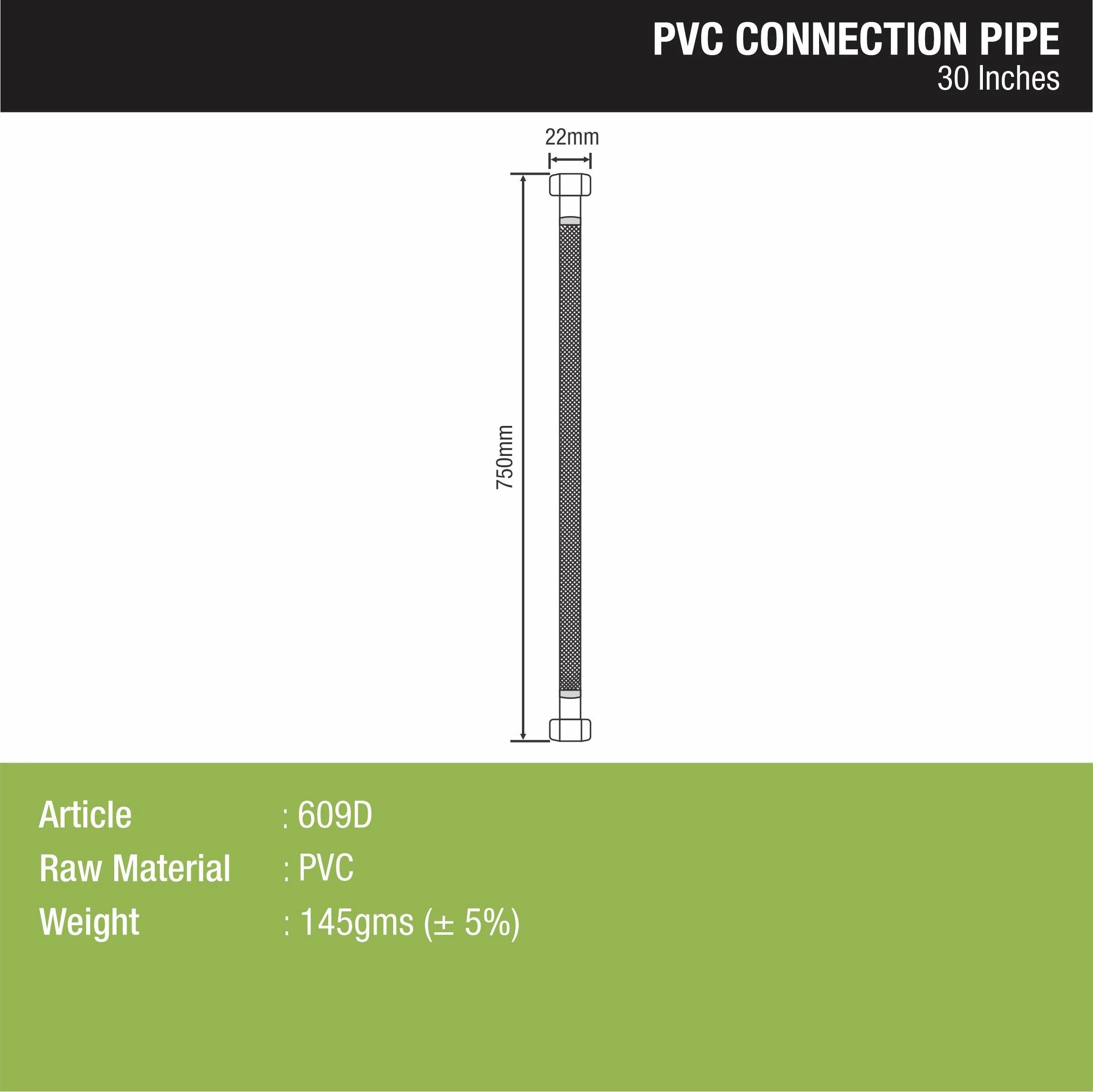 Connection Pipe PVC (30 Inches) (Pack of 2) - LIPKA - Image 2