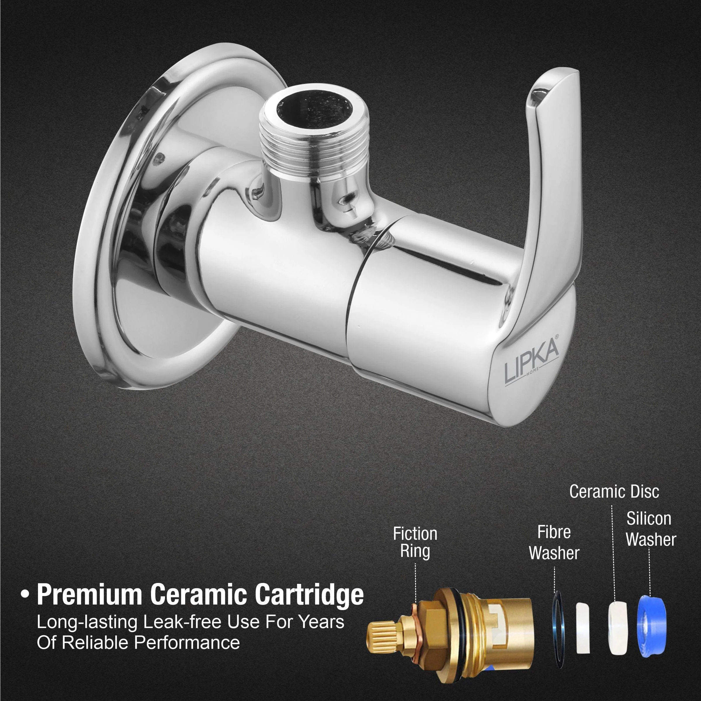Coral Angle Valve Brass Faucet - LIPKA - Image 3