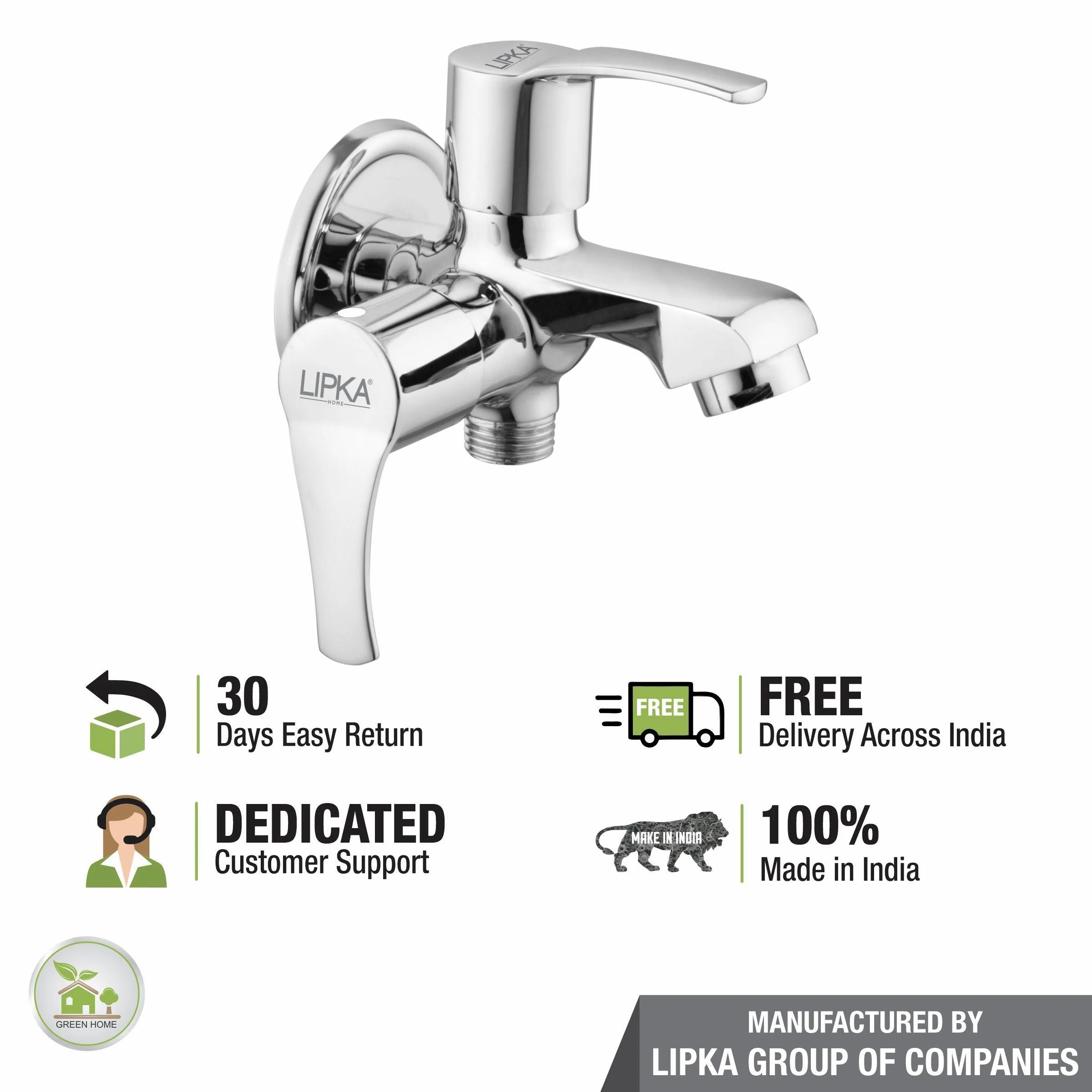 Coral Two Way Bib Tap Faucet (Double Handle) - LIPKA - Image 6