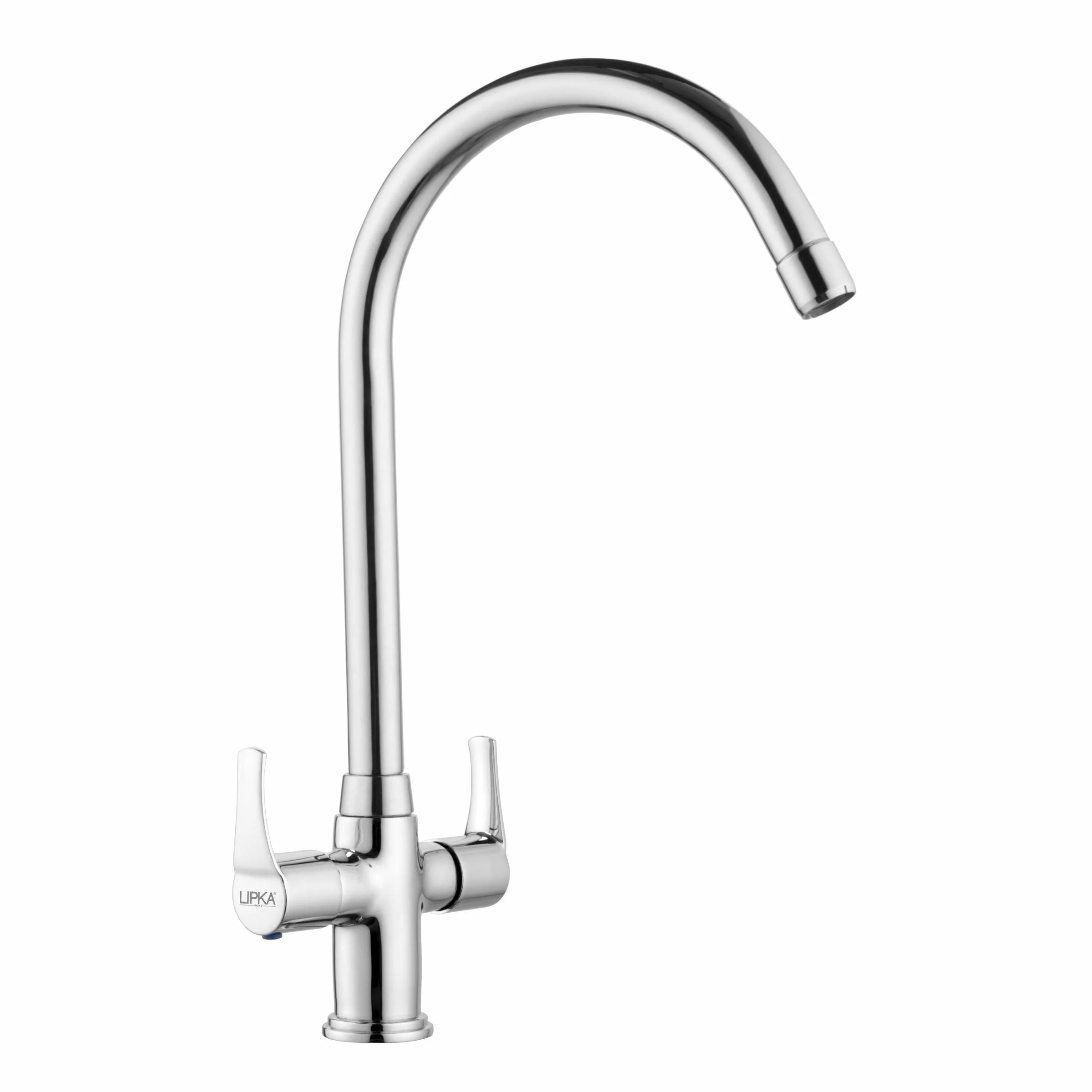 Coral Centre Hole Basin Mixer Brass Faucet with Round Swivel Spout (20 Inches) - LIPKA