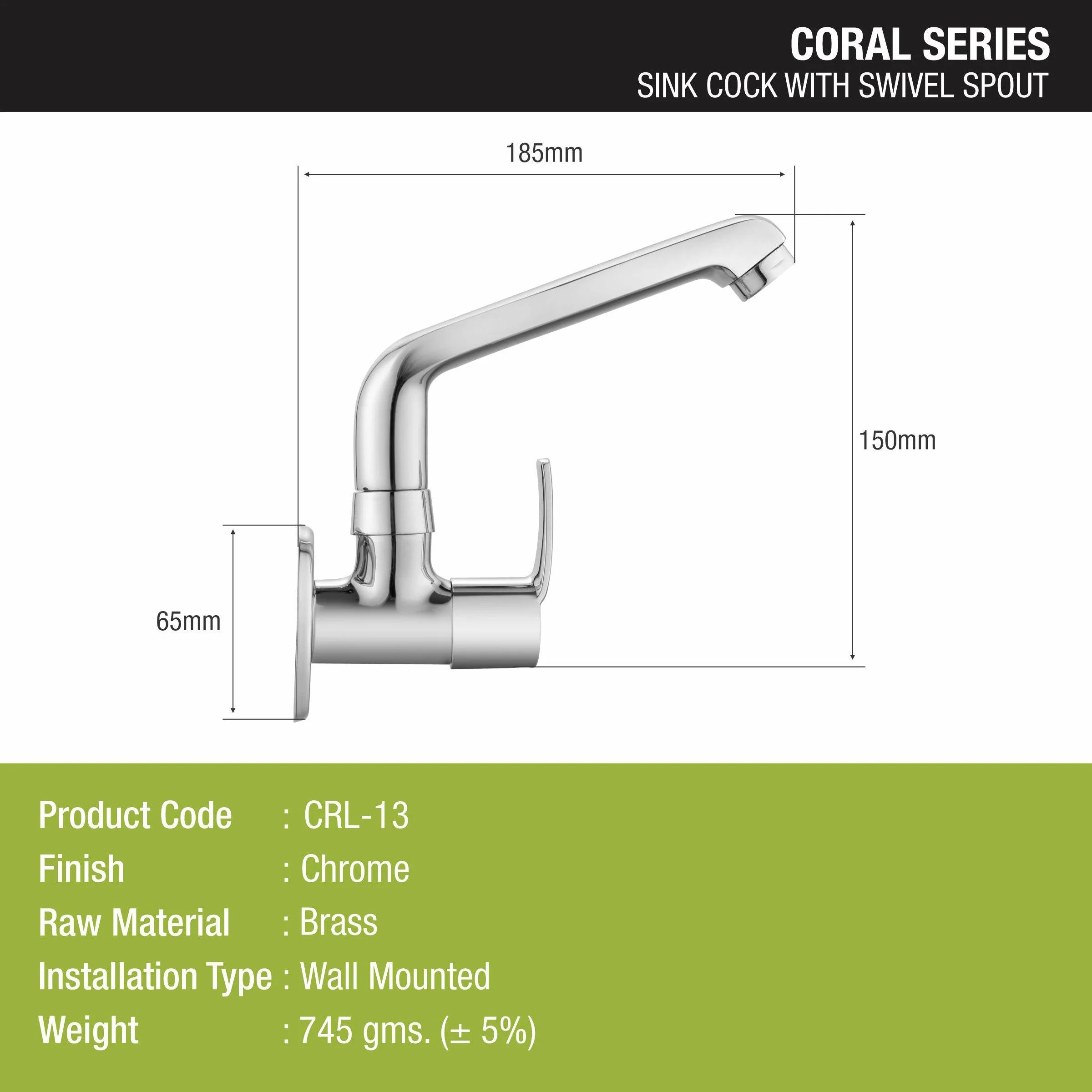 Coral Sink Tap Brass Faucet with Swivel Spout - LIPKA - Image 2
