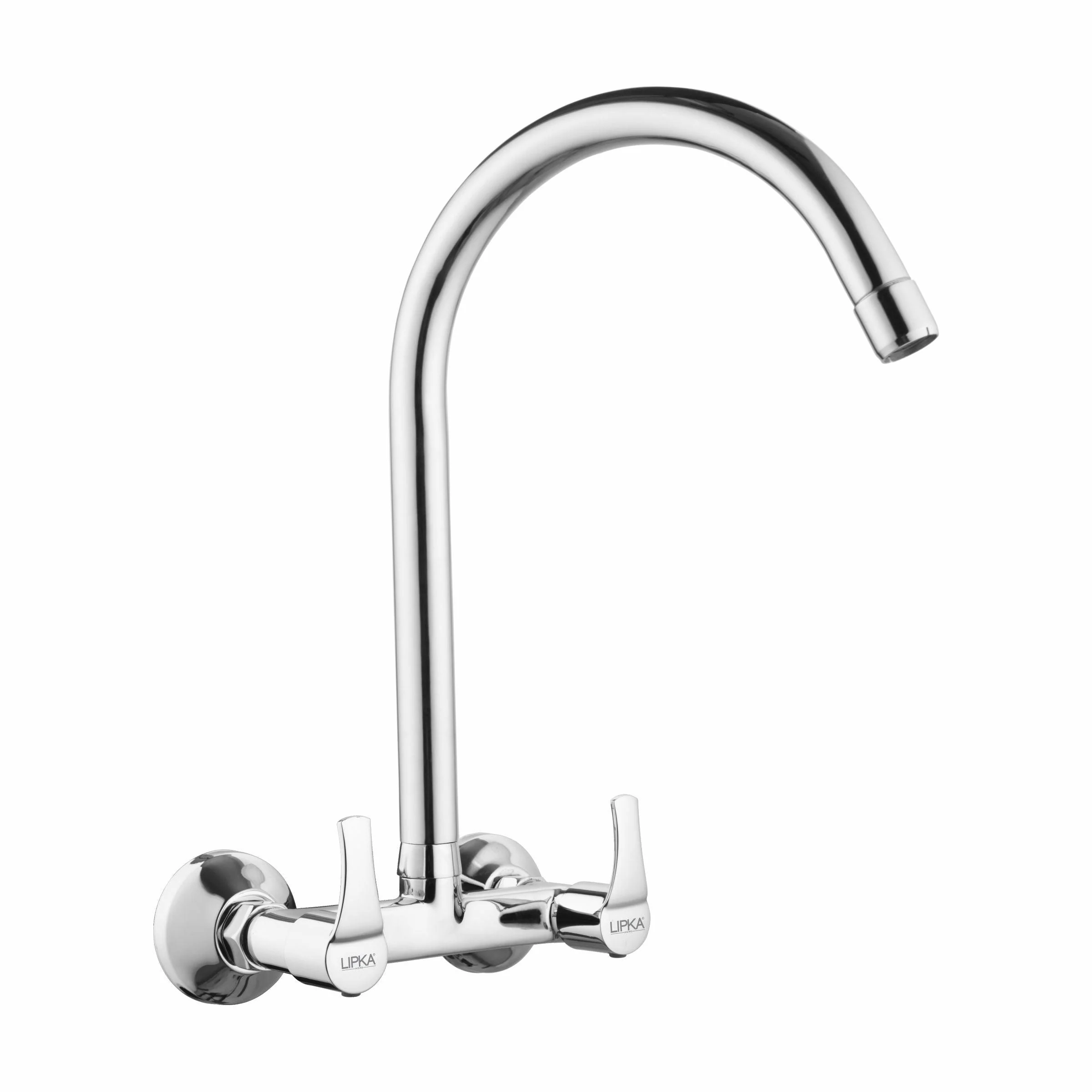 Coral Sink Mixer Brass Faucet with Round Swivel Spout (20 Inches) - LIPKA
