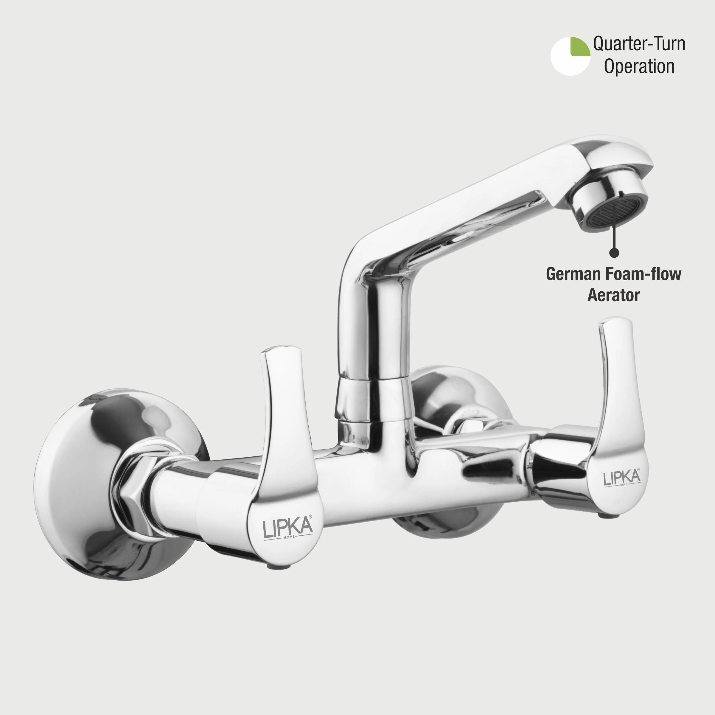 Coral Sink Mixer Brass Faucet with Swivel Spout Faucet - LIPKA - Image 5