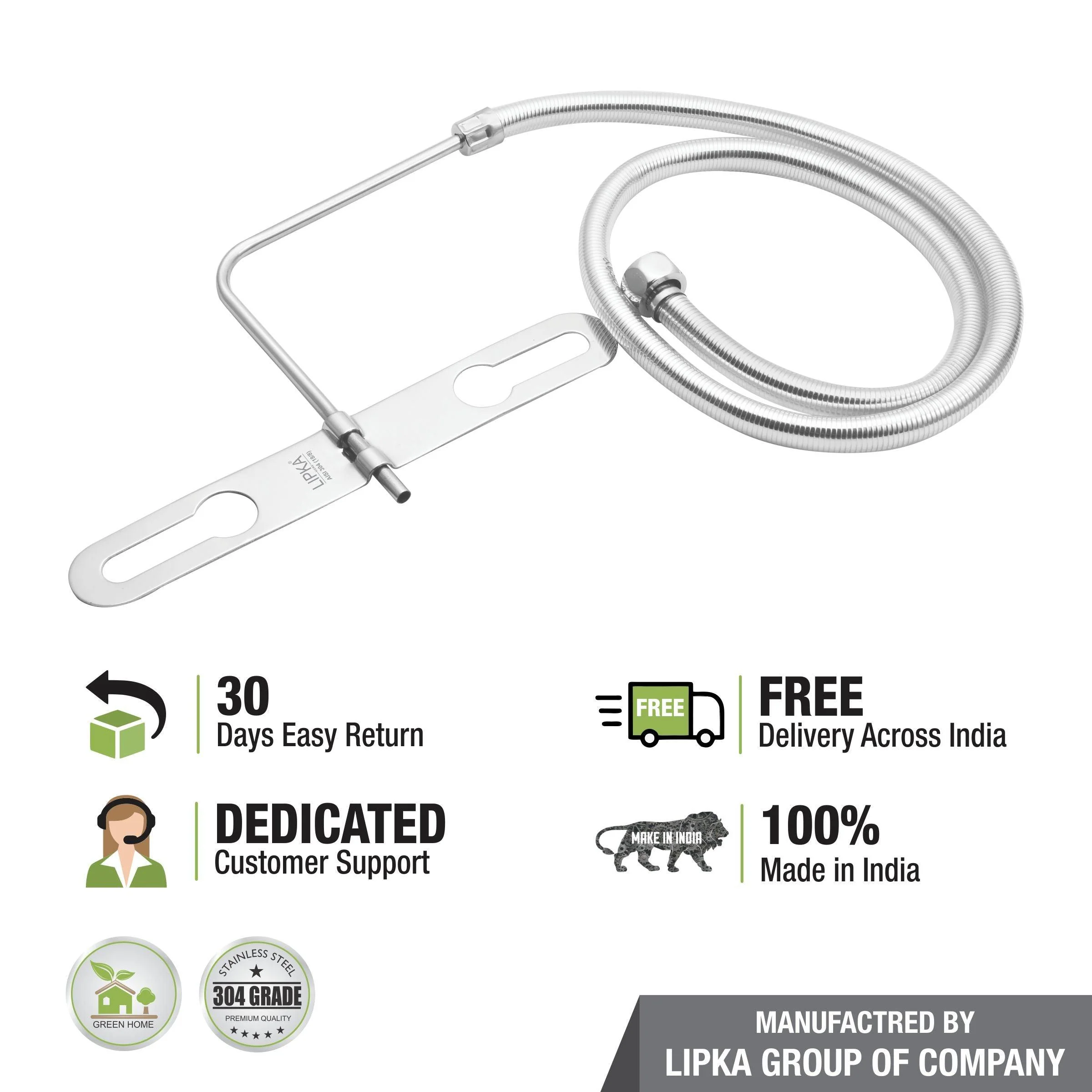 Crystal Jet Spray with 304-Grade SS Holder & 1.5 Meter Hose - LIPKA - Image 4