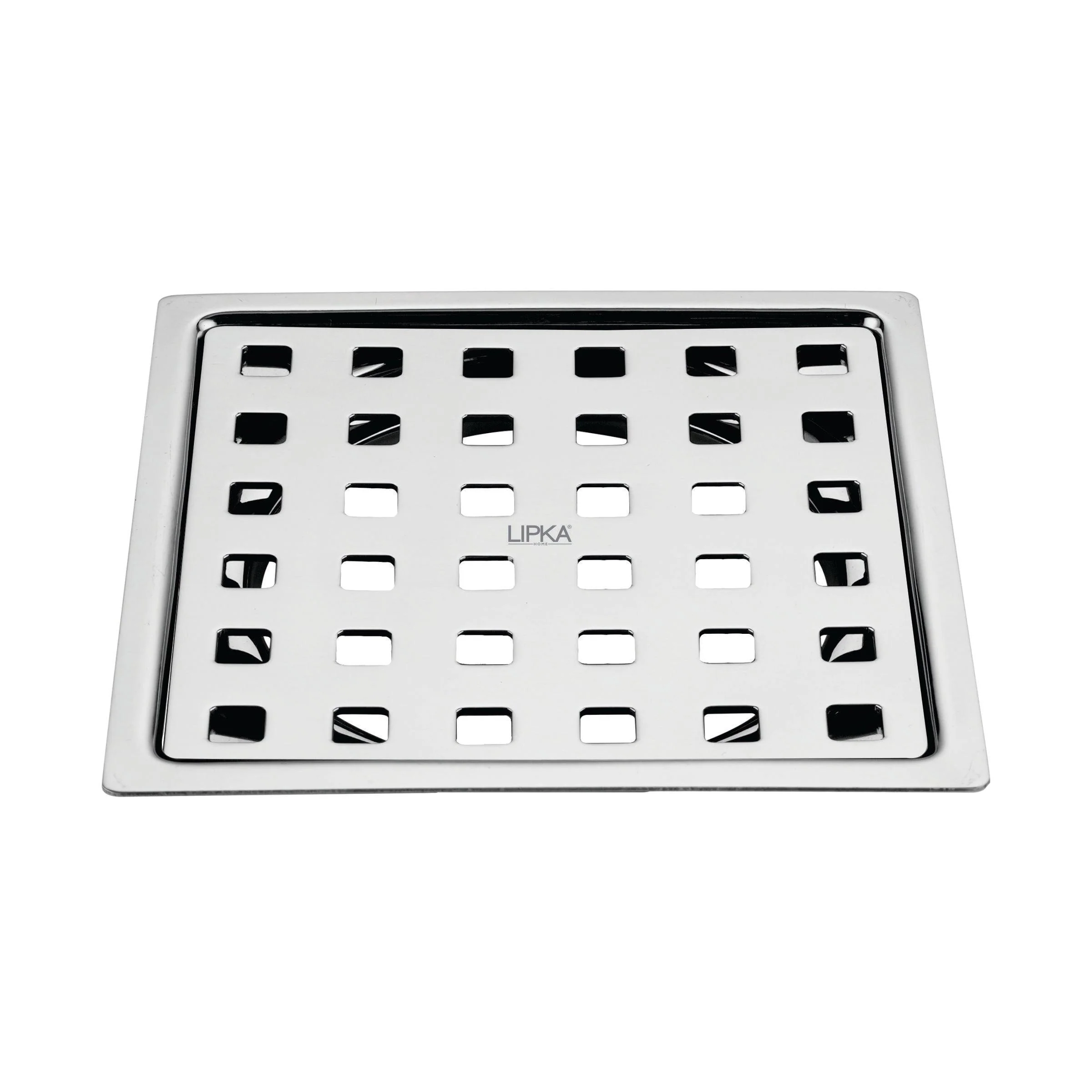 Delta Deluxe Square Flat Cut Floor Drain (6 x 6 Inches) - LIPKA