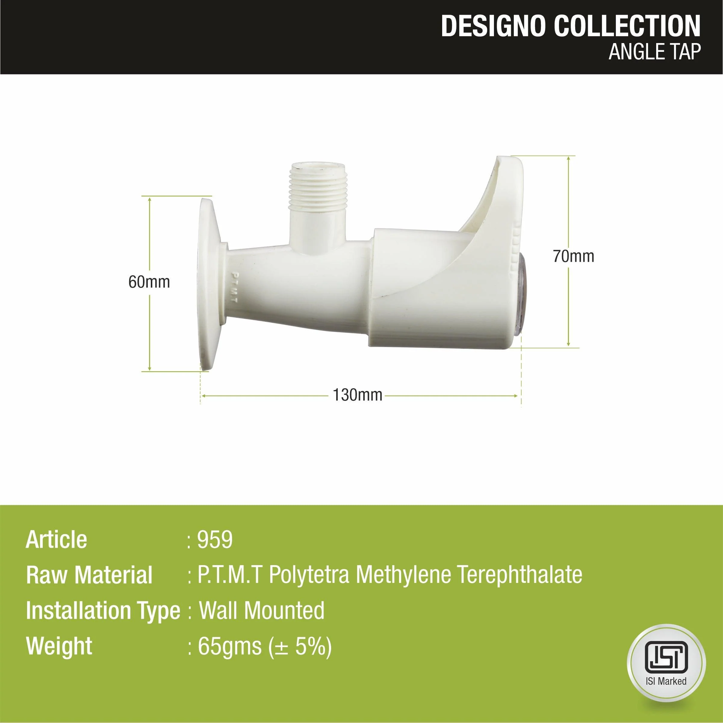 Designo Angle Valve PTMT Faucet - LIPKA - Image 2