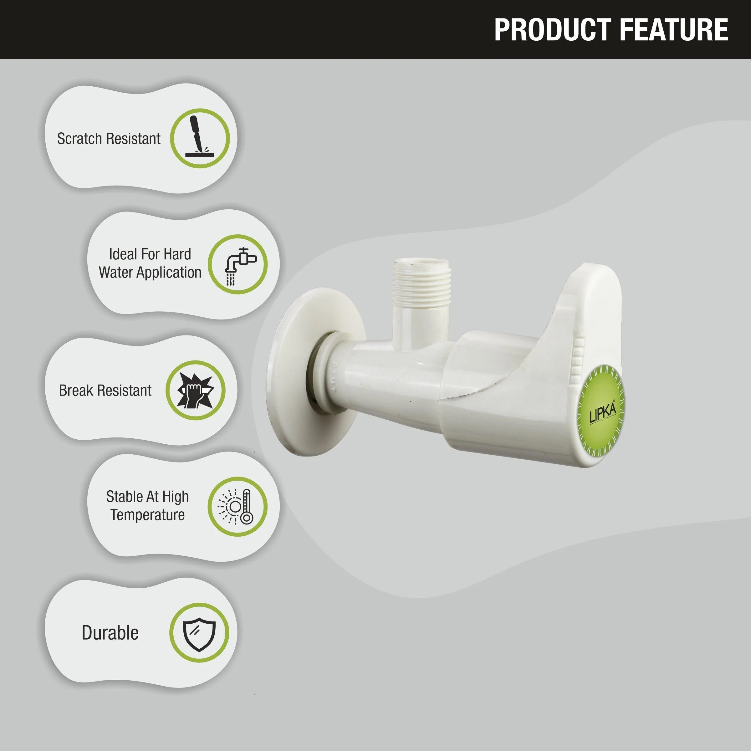 Designo Angle Valve PTMT Faucet - LIPKA - Image 5