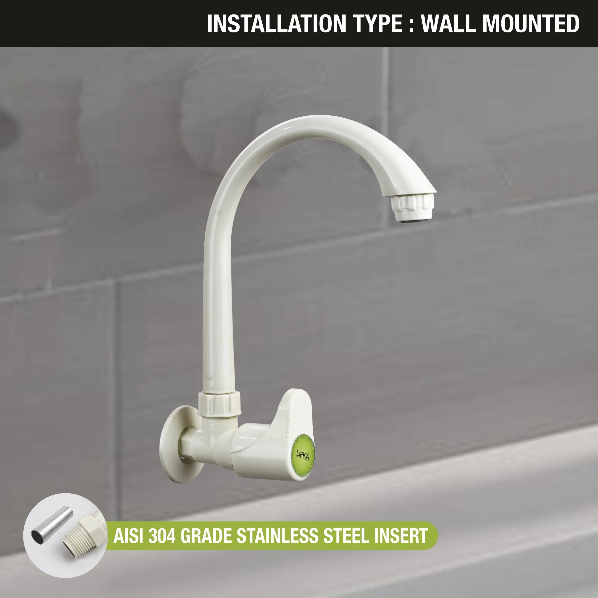 Designo Sink Tap with Swivel Spout PTMT Faucet- LIPKA - Image 4