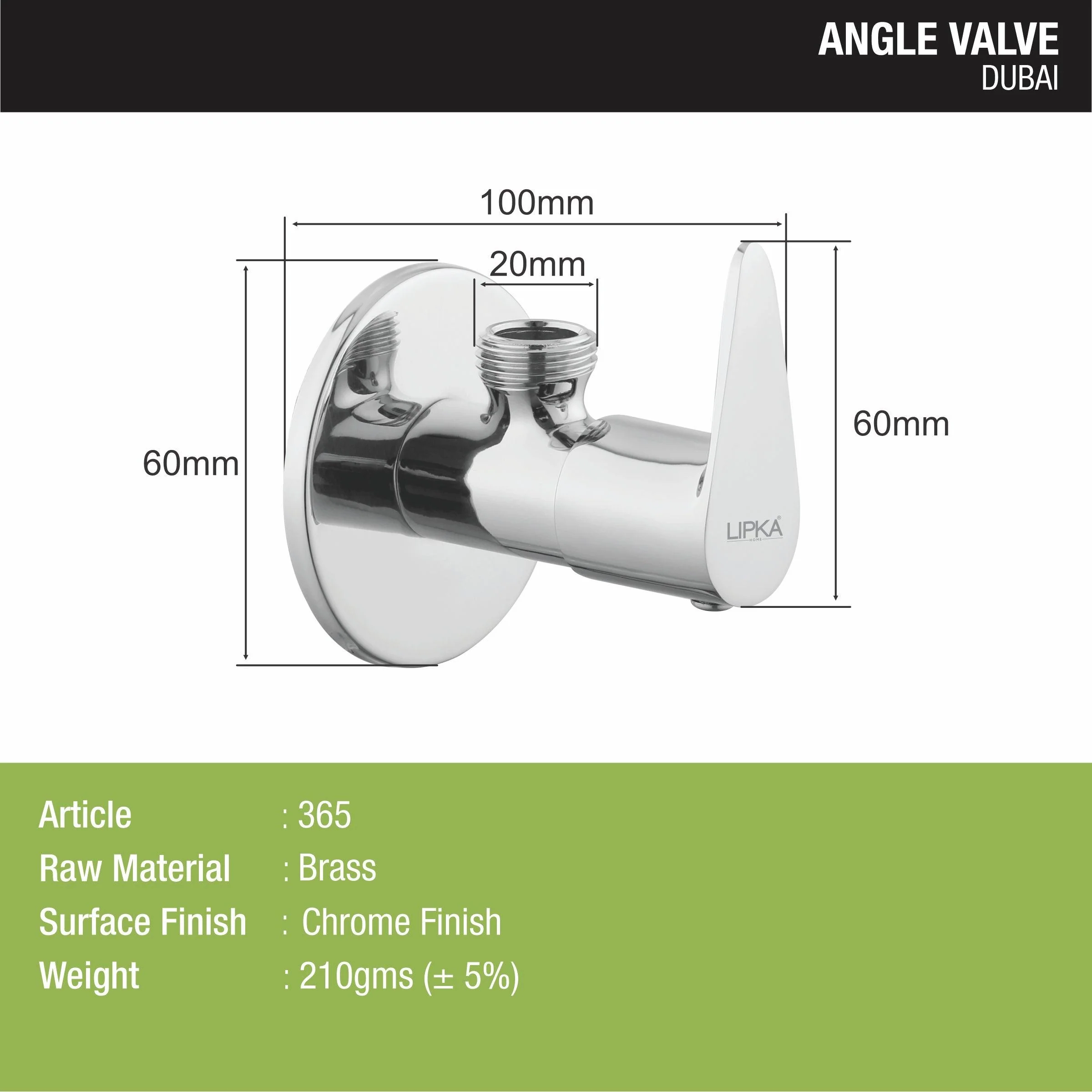 Dubai Angle Valve Faucet - LIPKA - Image 2