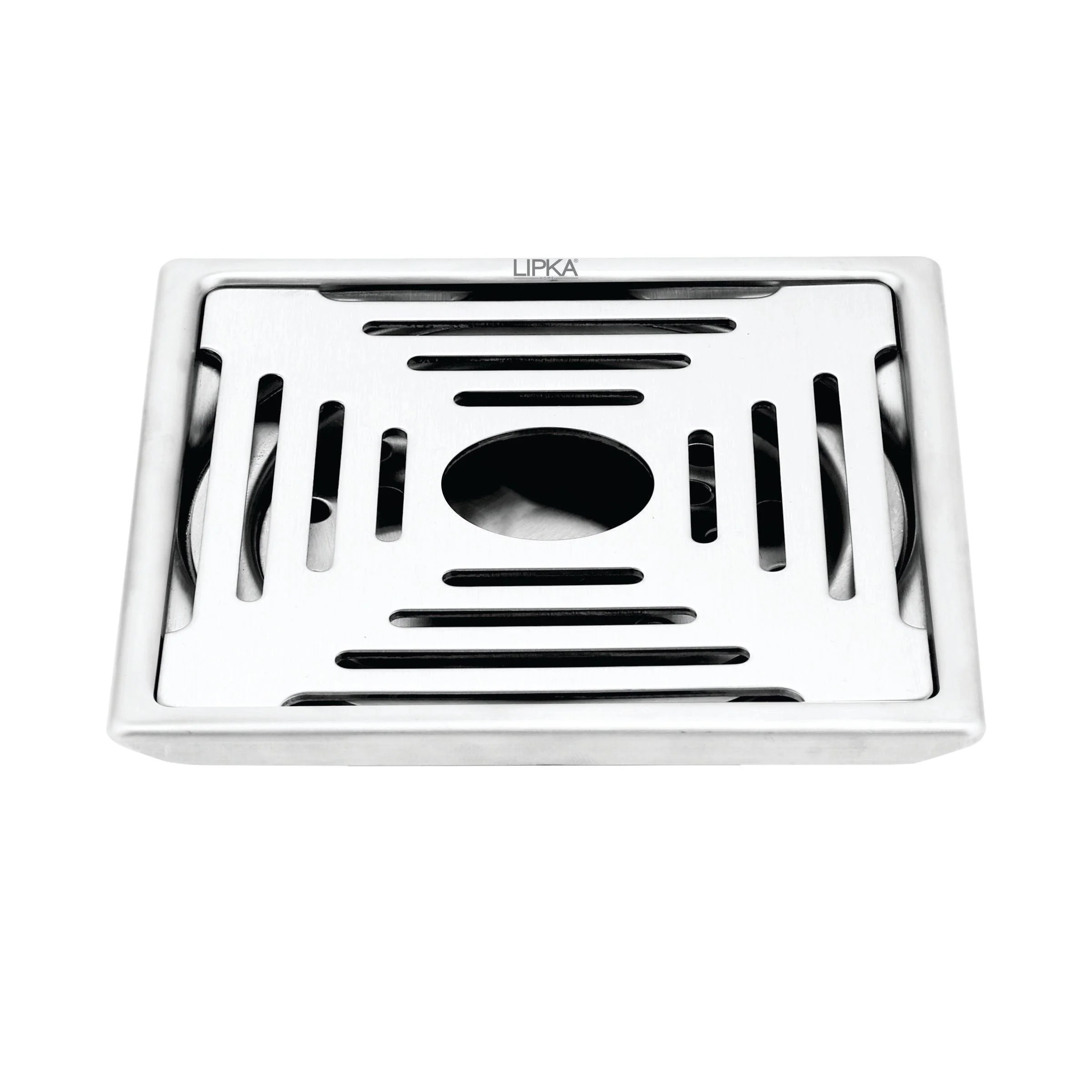 Echo Deluxe Square Floor Drain (5 x 5 Inches) with Hole - LIPKA
