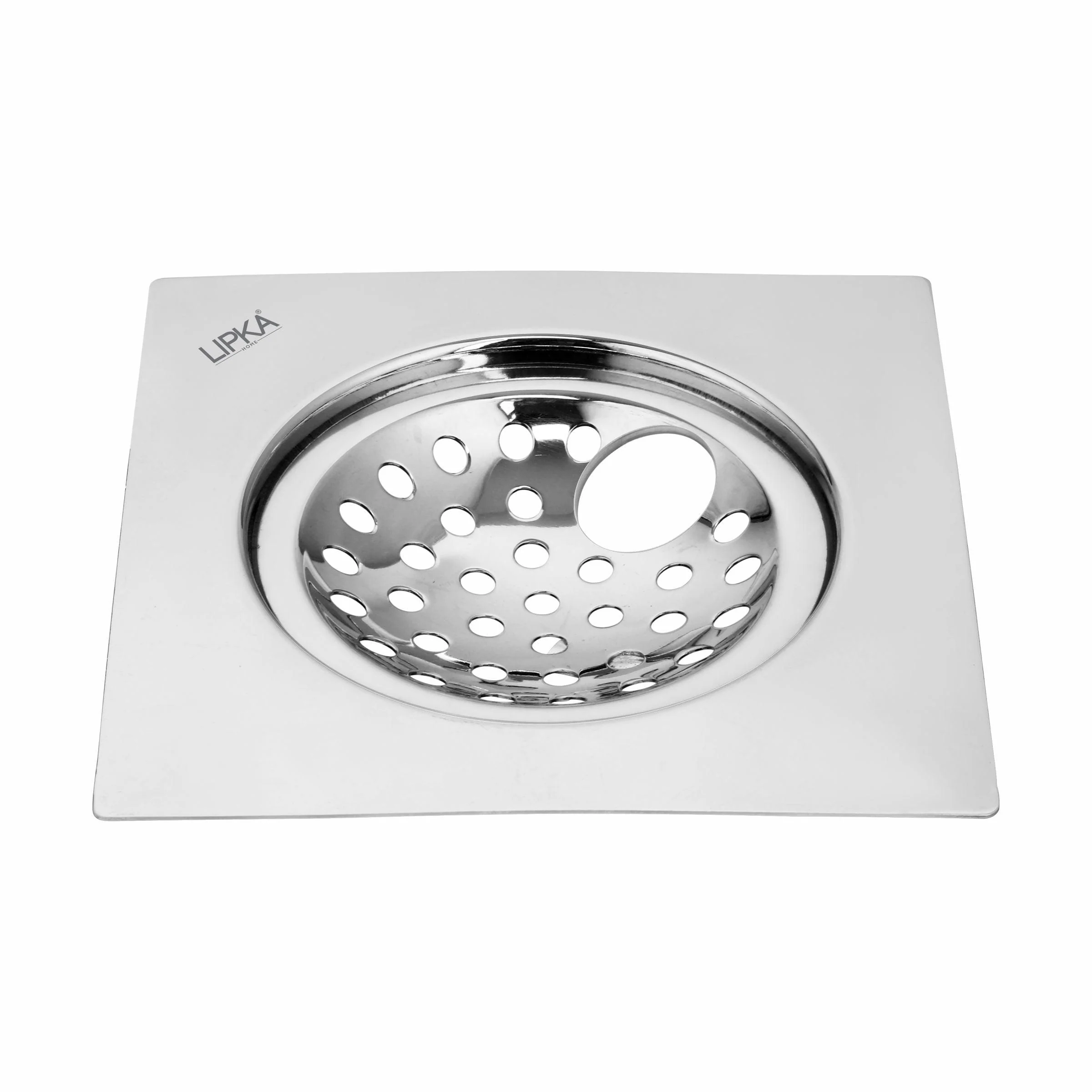 EON Square Flat Cut Floor Drain (6 x 6 Inches) with Hole - LIPKA