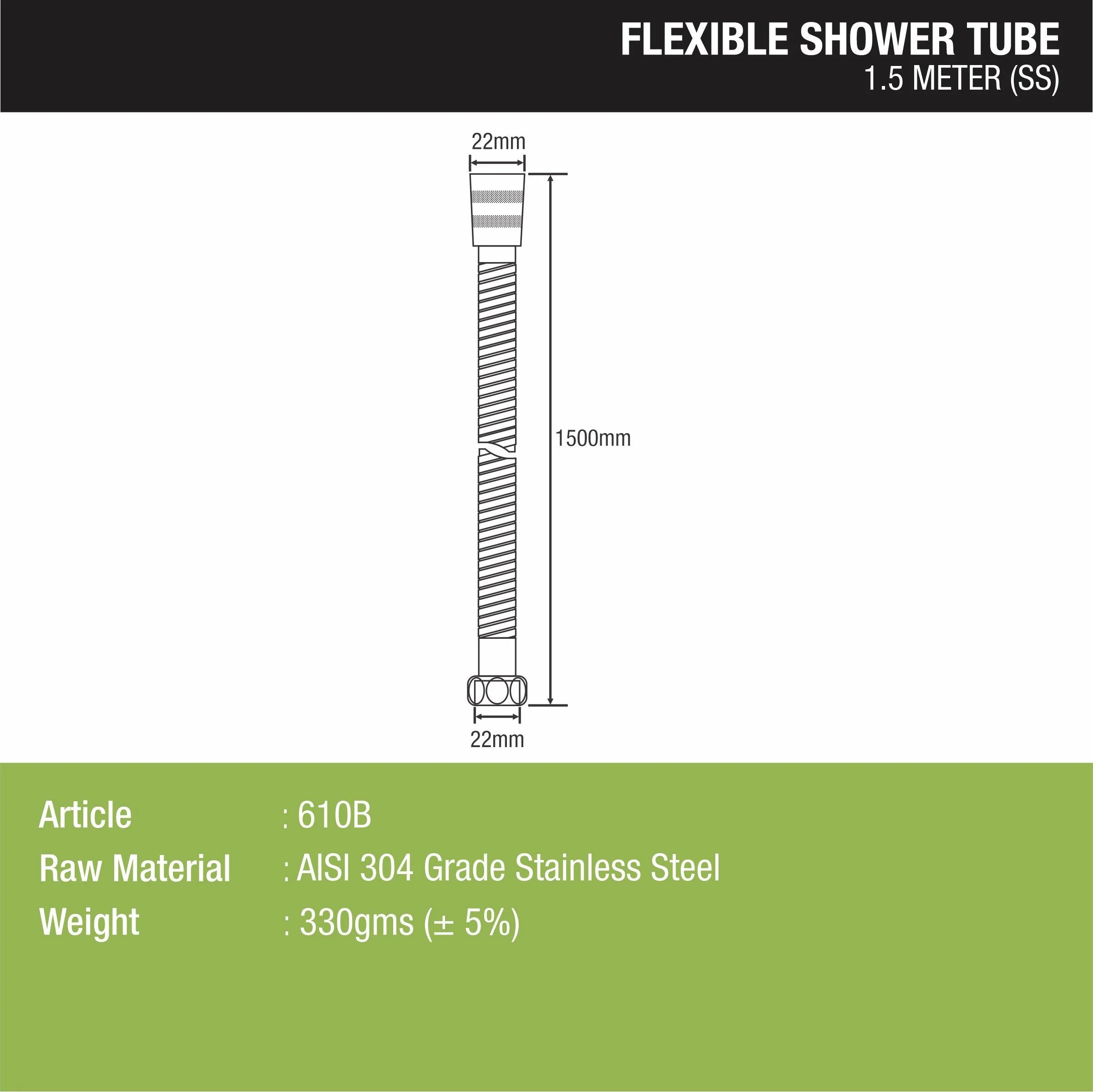 Flexible Shower Tube (1.5 Meter) - LIPKA - Image 2