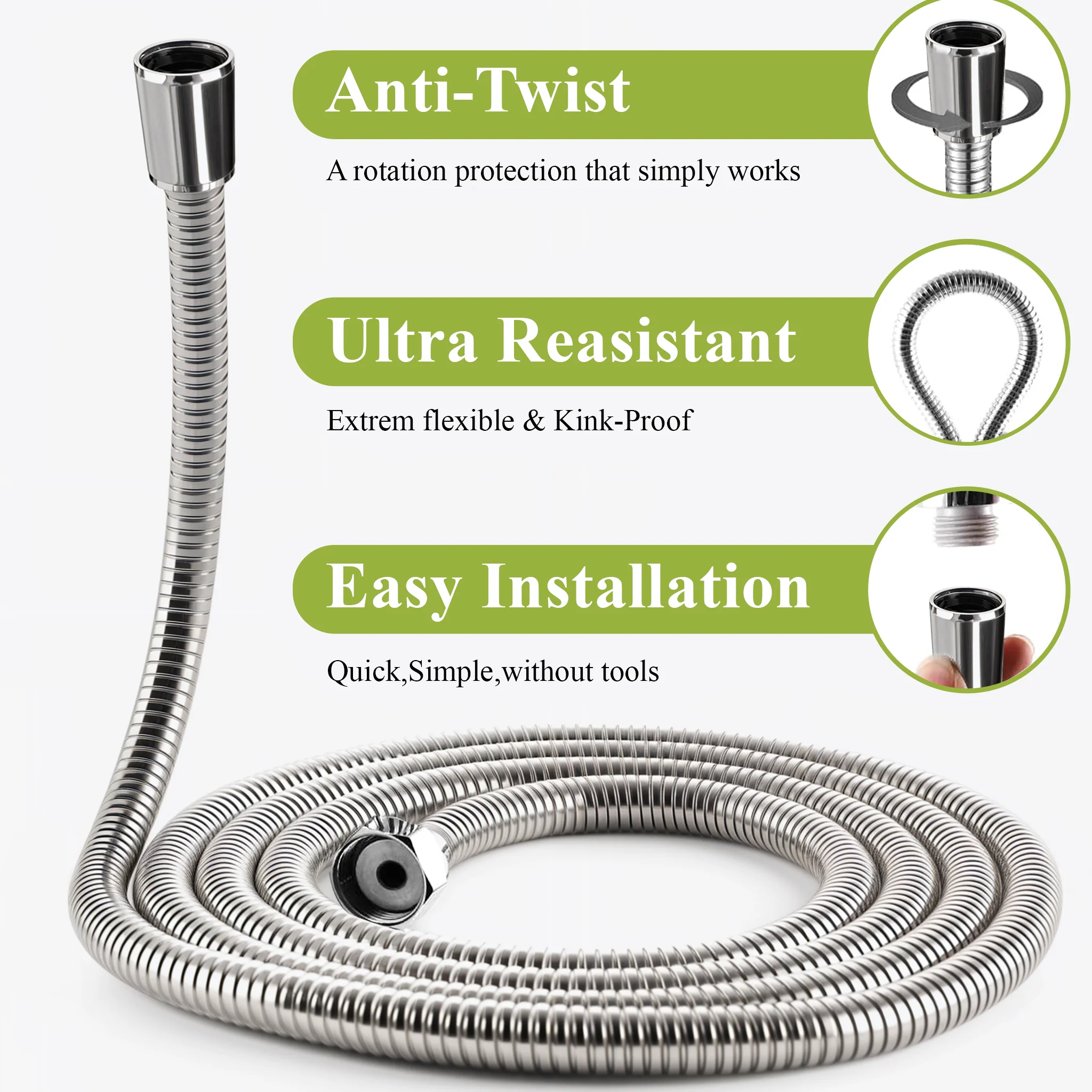 Flexible Shower Tube (1 Meter) - LIPKA - Image 3