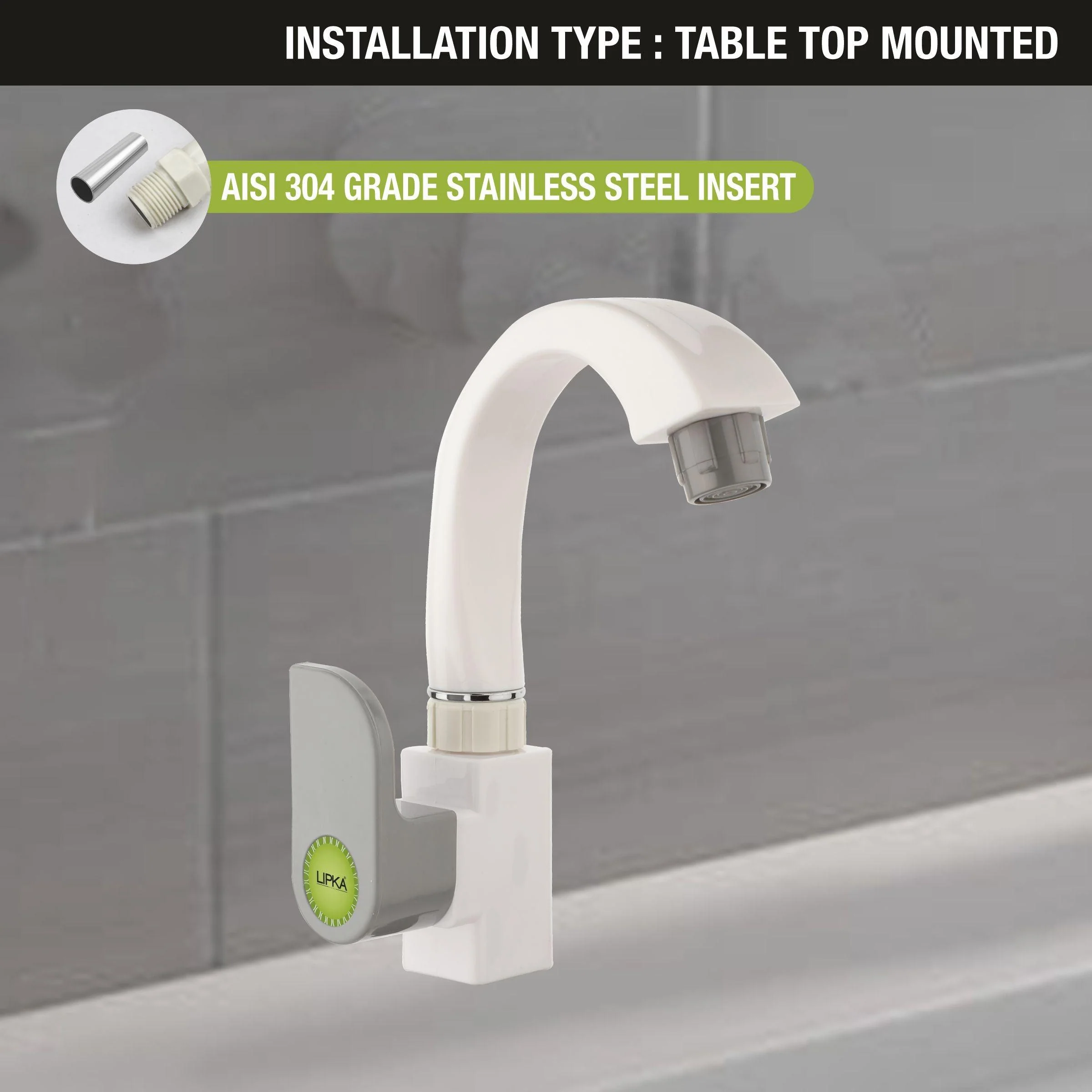 Flora PTMT Swan Neck Faucet - LIPKA - Image 3