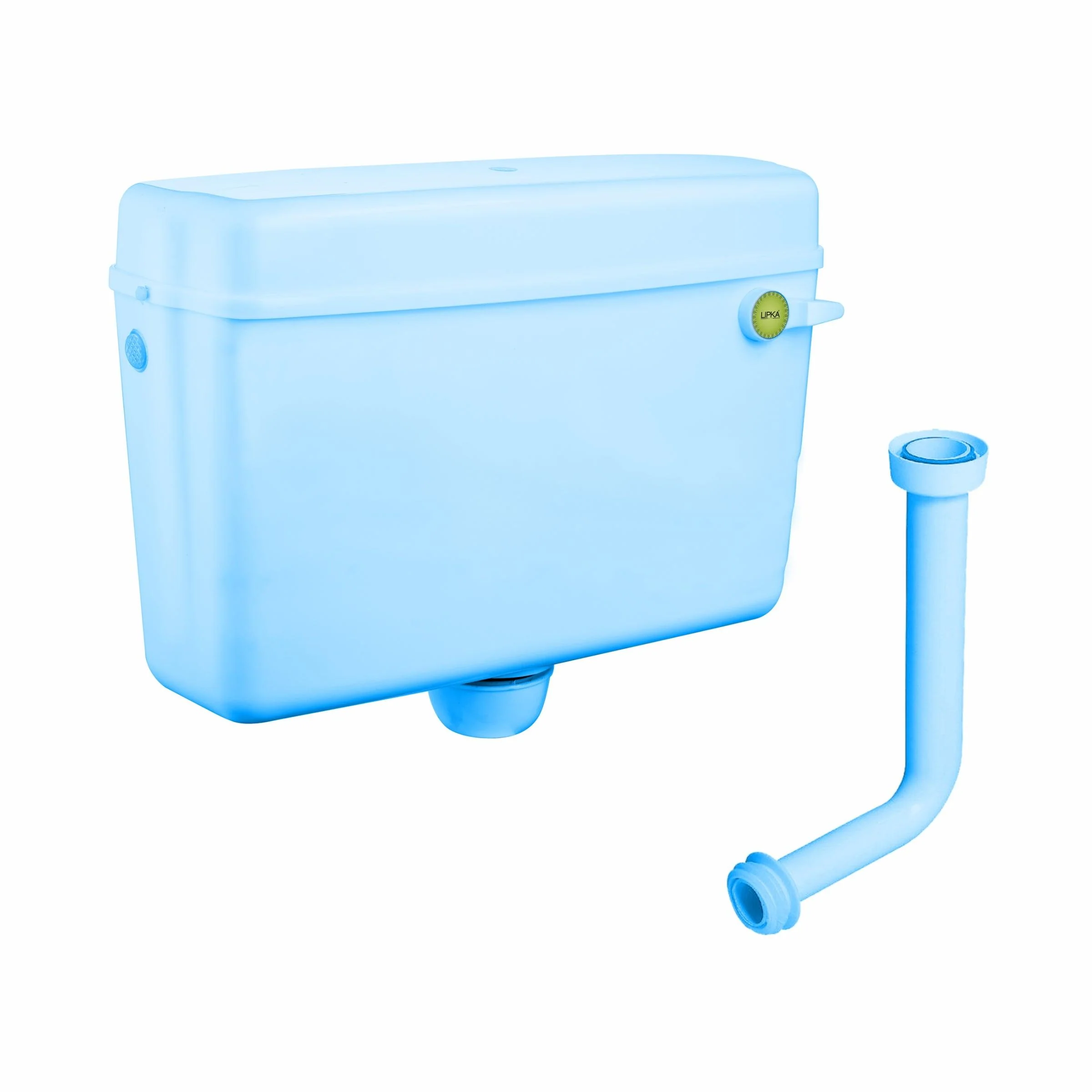 Round Flushing Cistern/ Flush Tank (Sky Blue) |Commode not included| - LIPKA