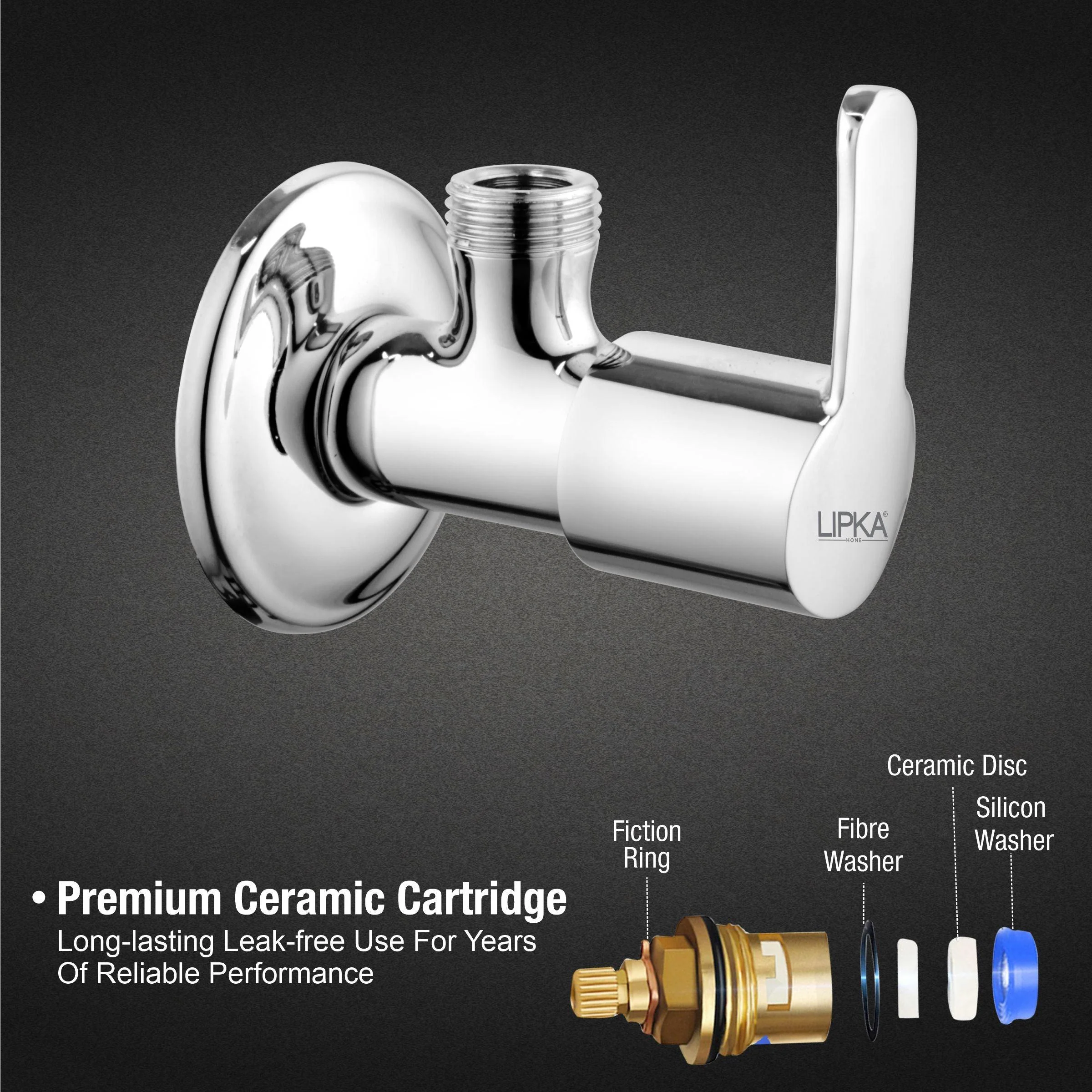 Frenk Angle Valve Brass Faucet - LIPKA - Image 3
