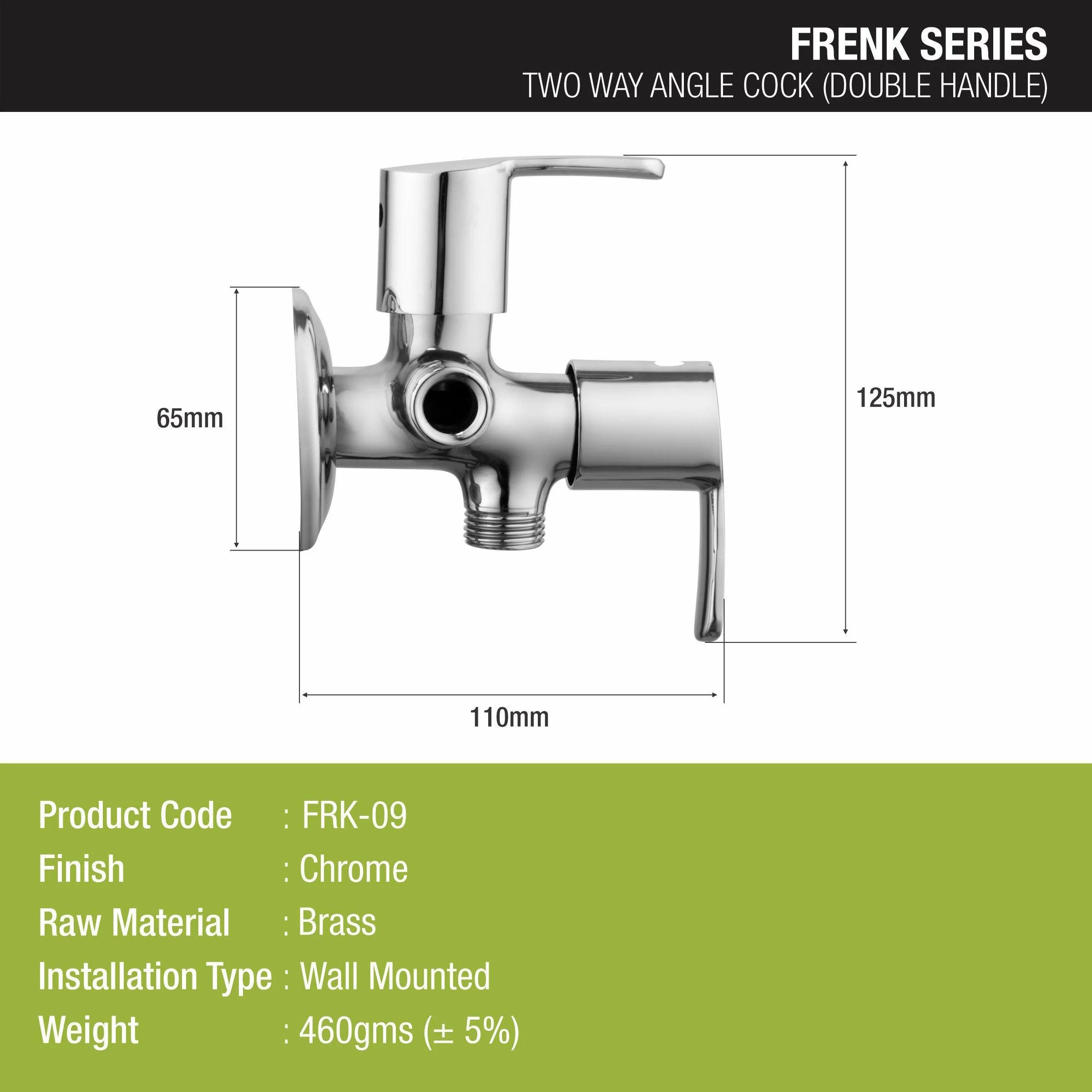 Frenk Angle Valve Two Way Double Handle Brass Faucet - LIPKA - Image 2
