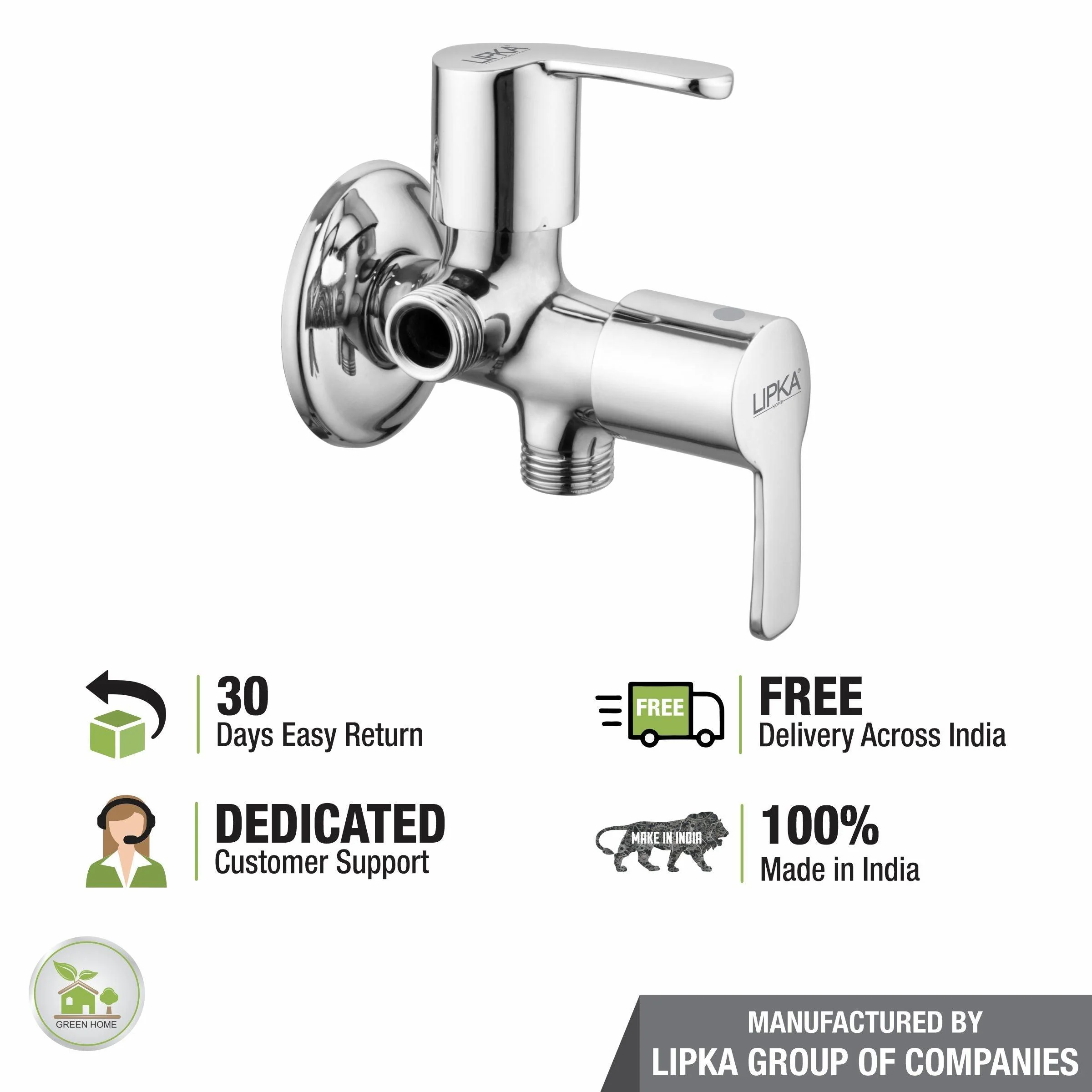 Frenk Angle Valve Two Way Double Handle Brass Faucet - LIPKA - Image 6