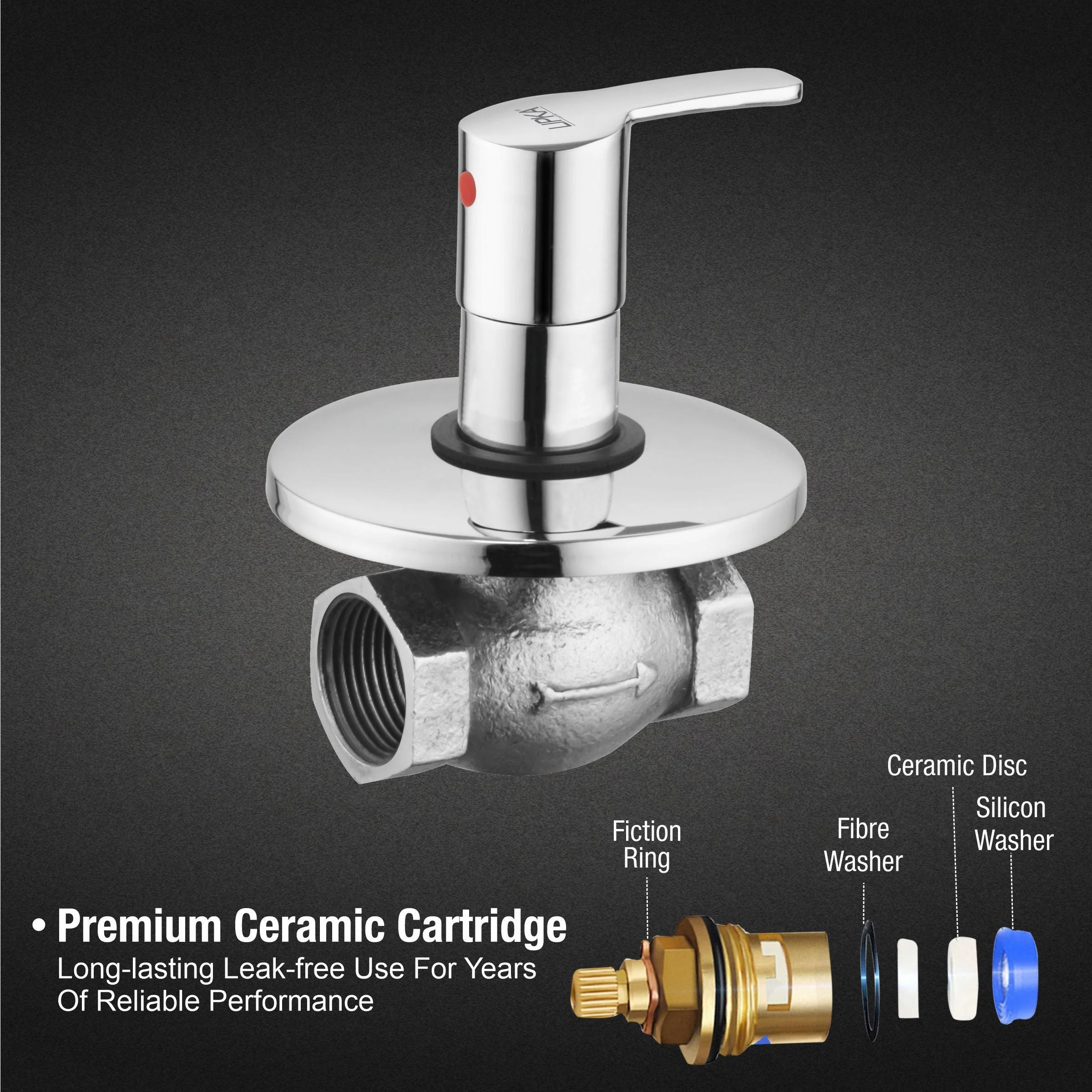 Frenk Flush Cock 25mm Brass Faucet - LIPKA - Image 3
