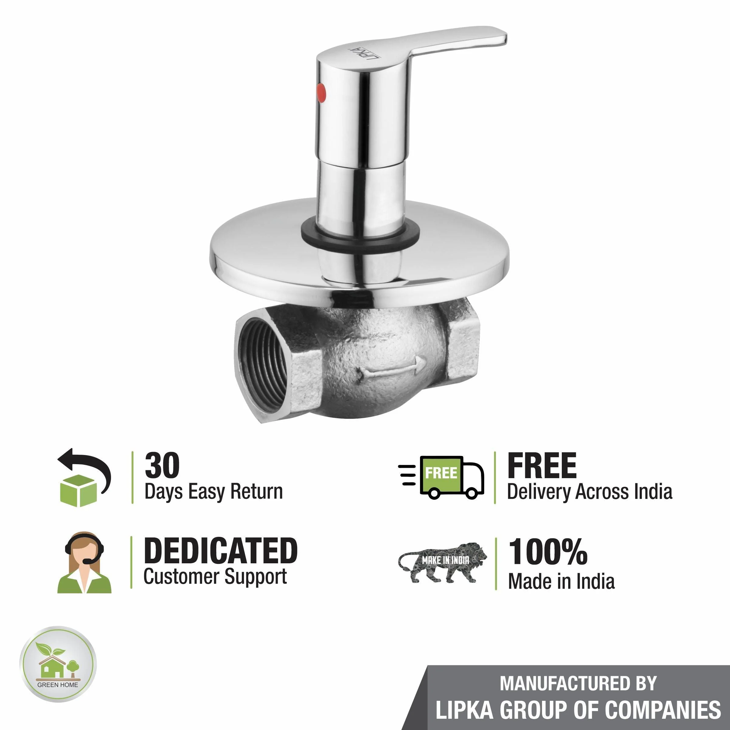 Frenk Flush Cock 25mm Brass Faucet - LIPKA - Image 5