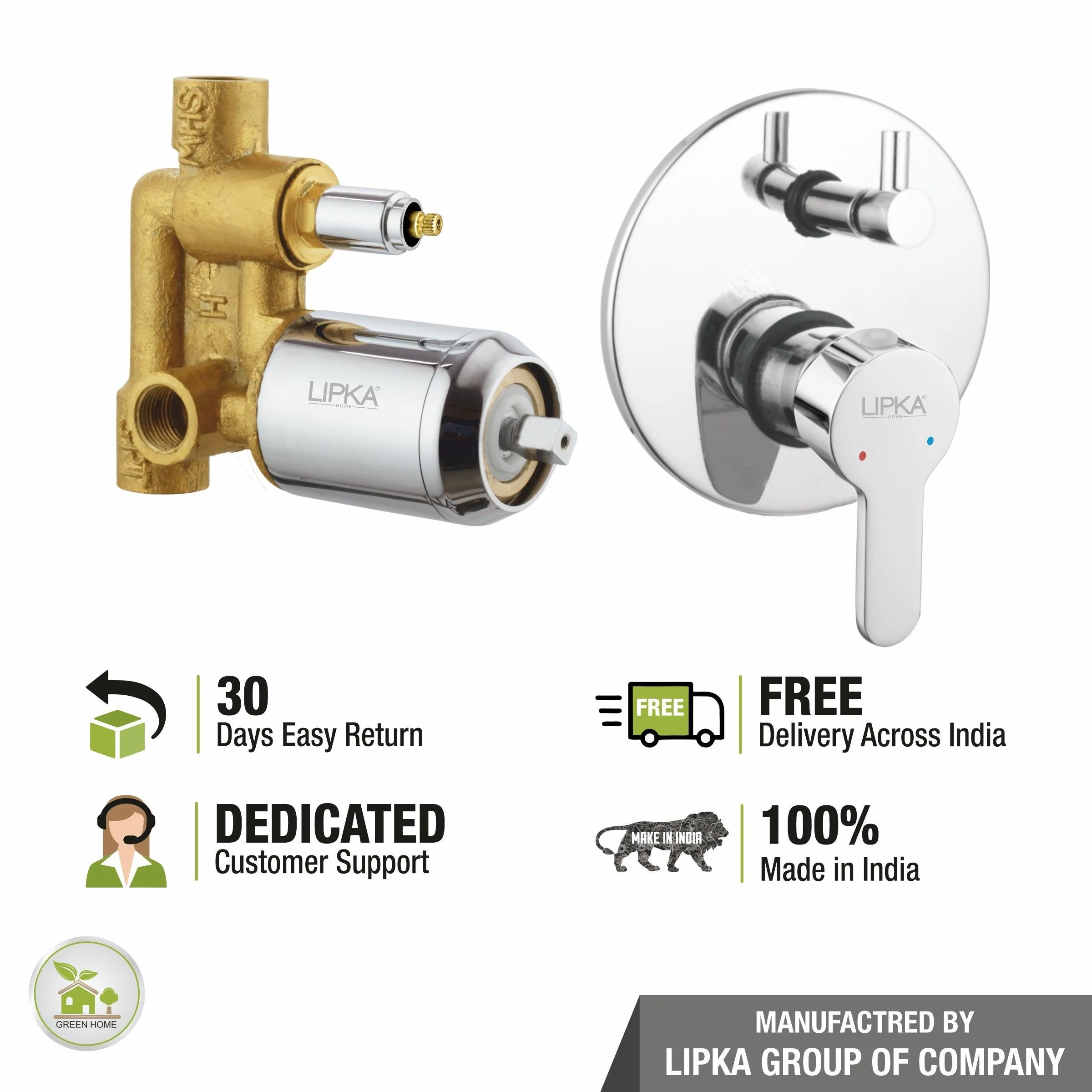 Fusion 2-inlet Single Lever Diverter High-Flow (Complete Set) - LIPKA - Image 4