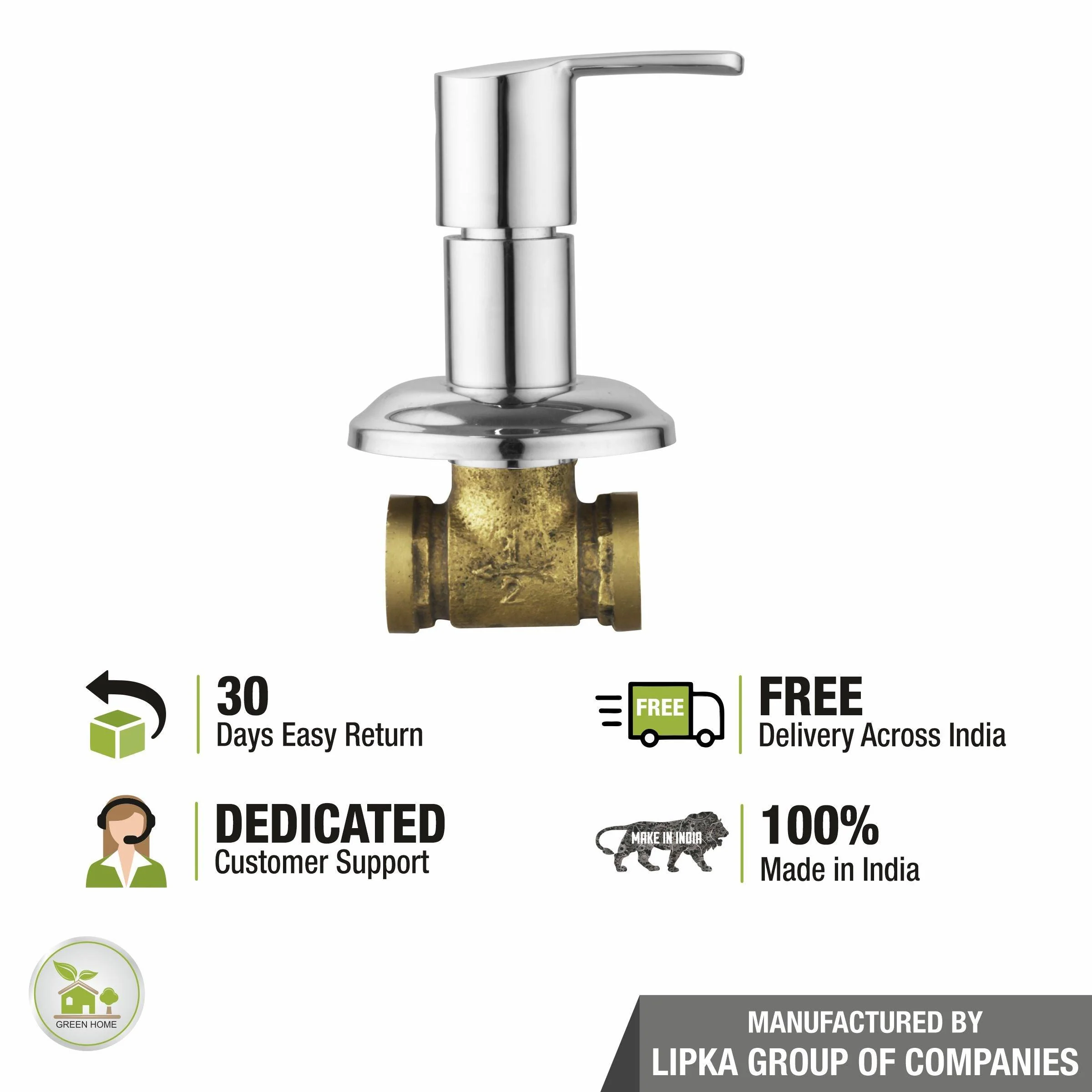 Fusion Concealed Stop Valve (20mm) Brass Faucet - LIPKA - Image 6