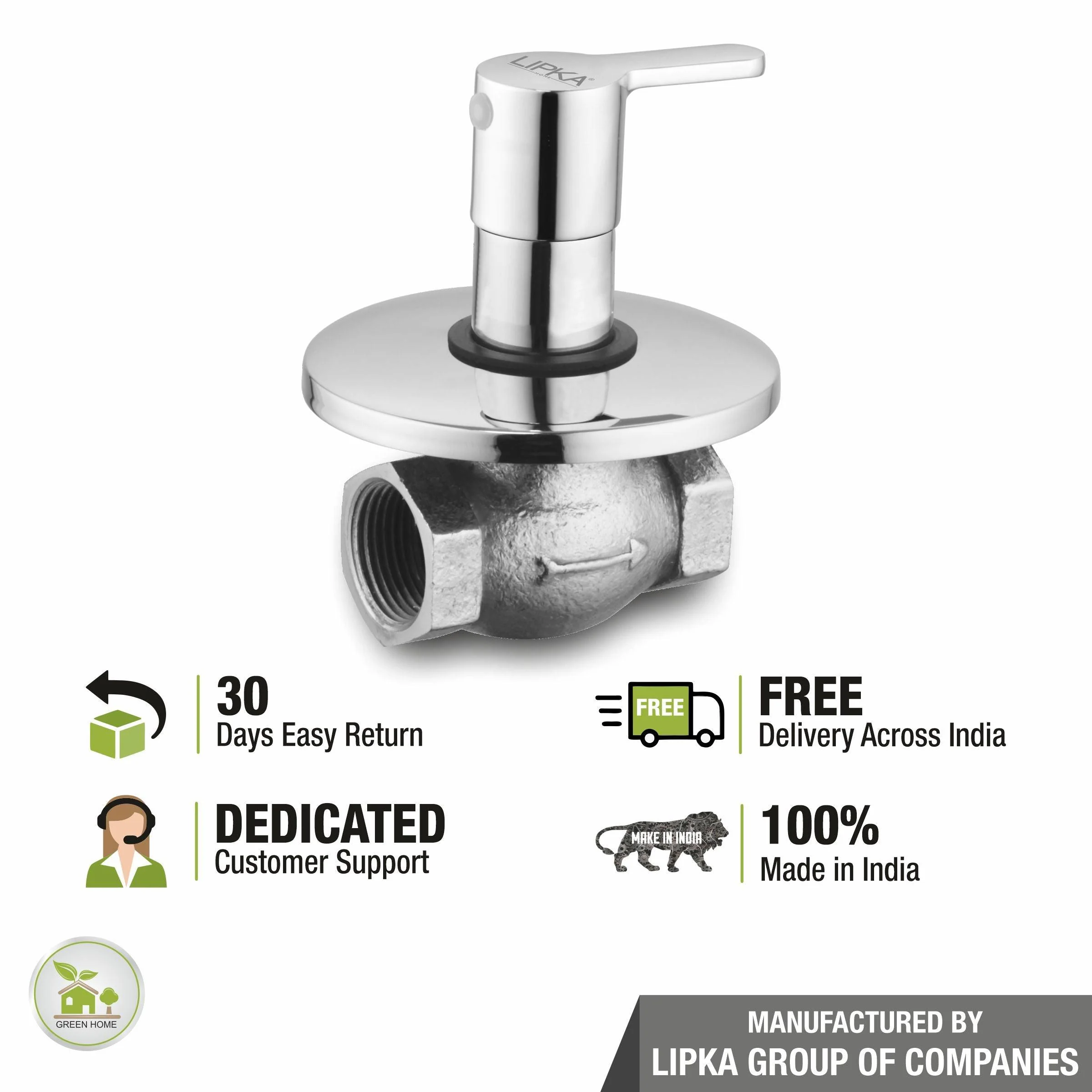 Fusion Flush Valve 25mm Brass Faucet - LIPKA - Image 6