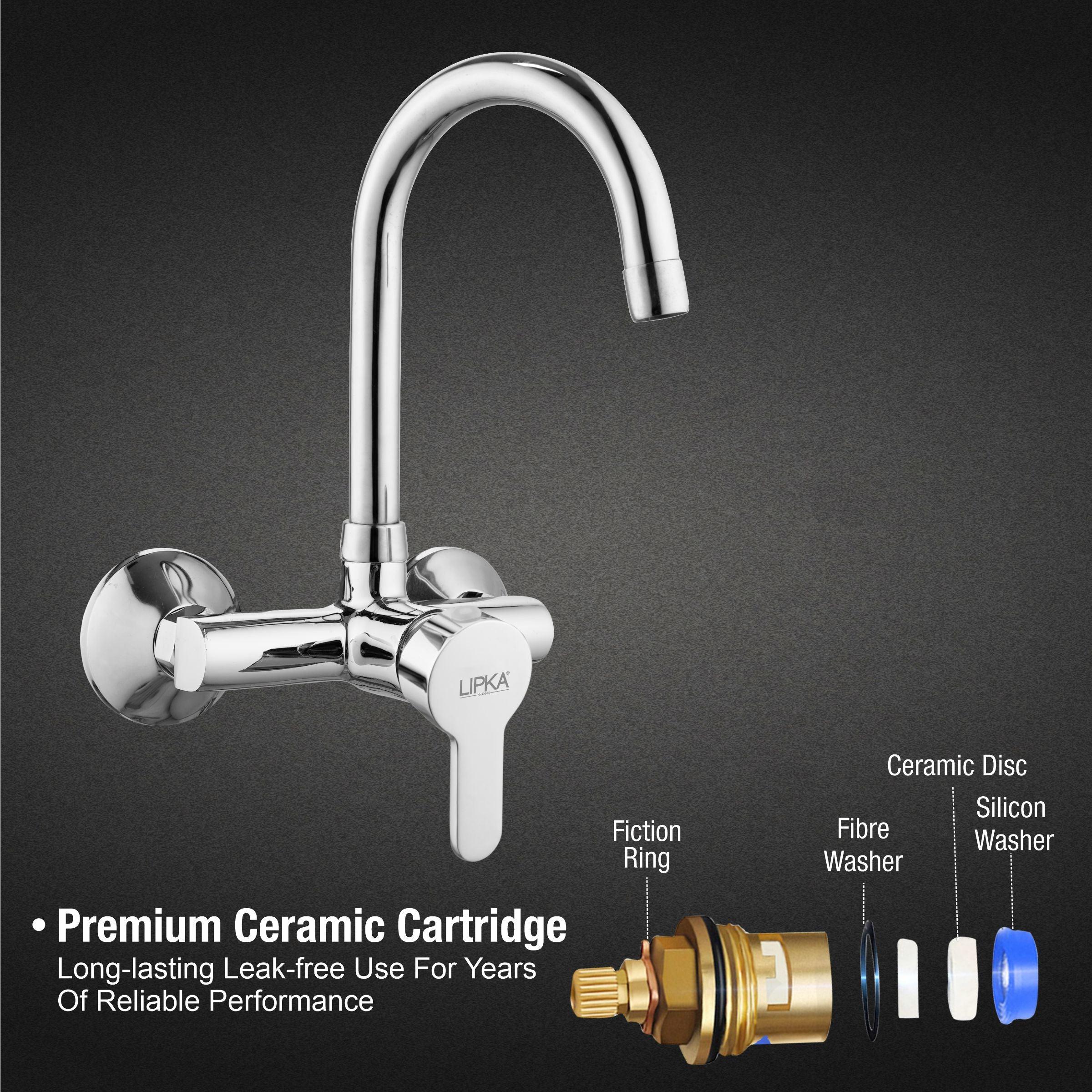 Fusion Single Lever Sink Mixer with Swivel Spout (20 Inches) - LIPKA - Image 3