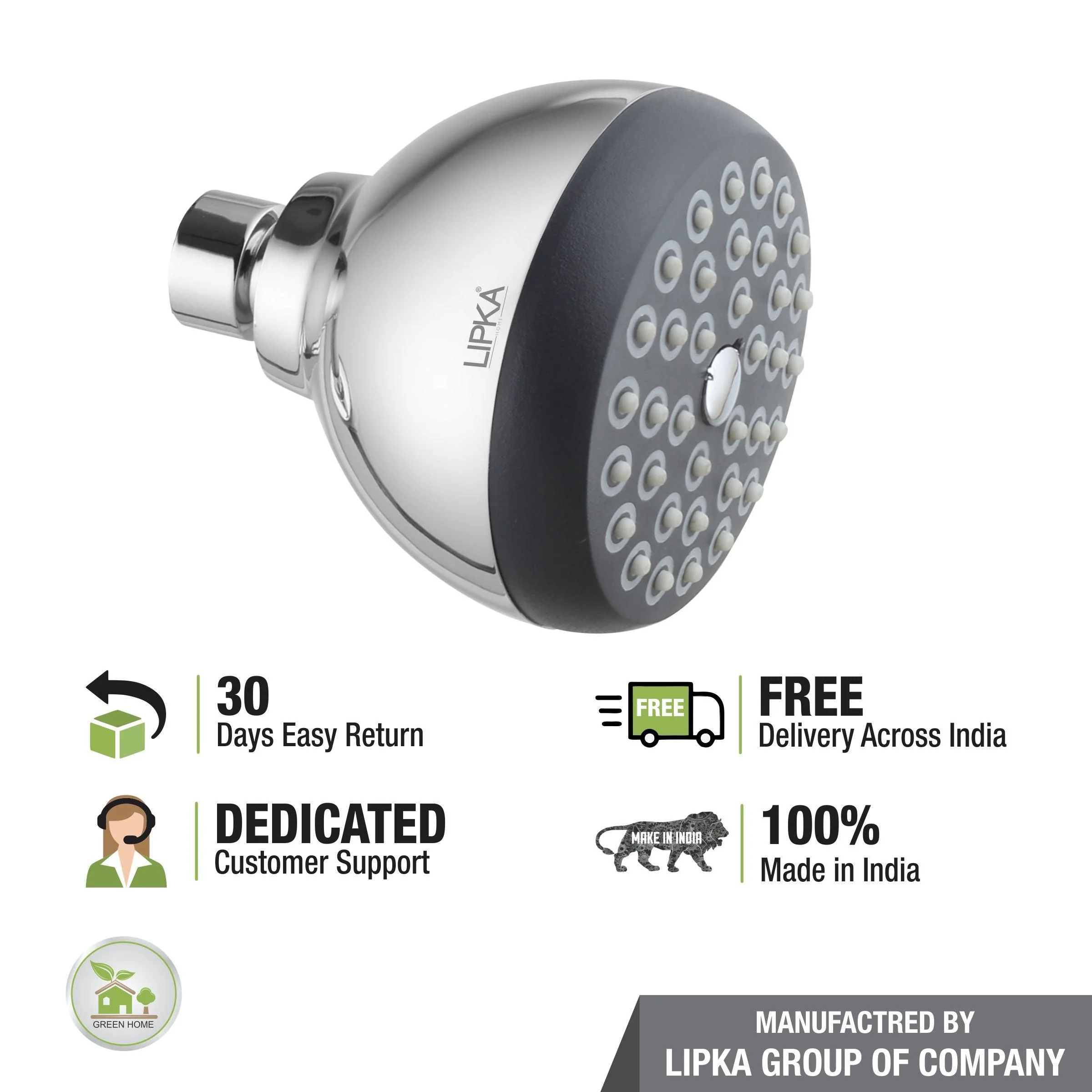 Globe Overhead Shower (3.5 Inches) - LIPKA - Image 5